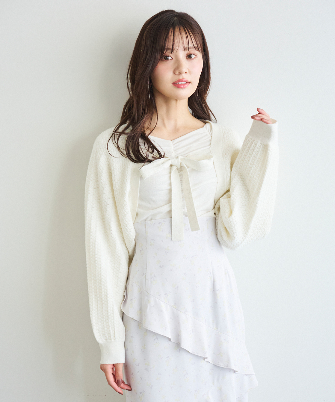 フロントリボンニットボレロ｜PETAL ONLINE（ペタルオンライン）