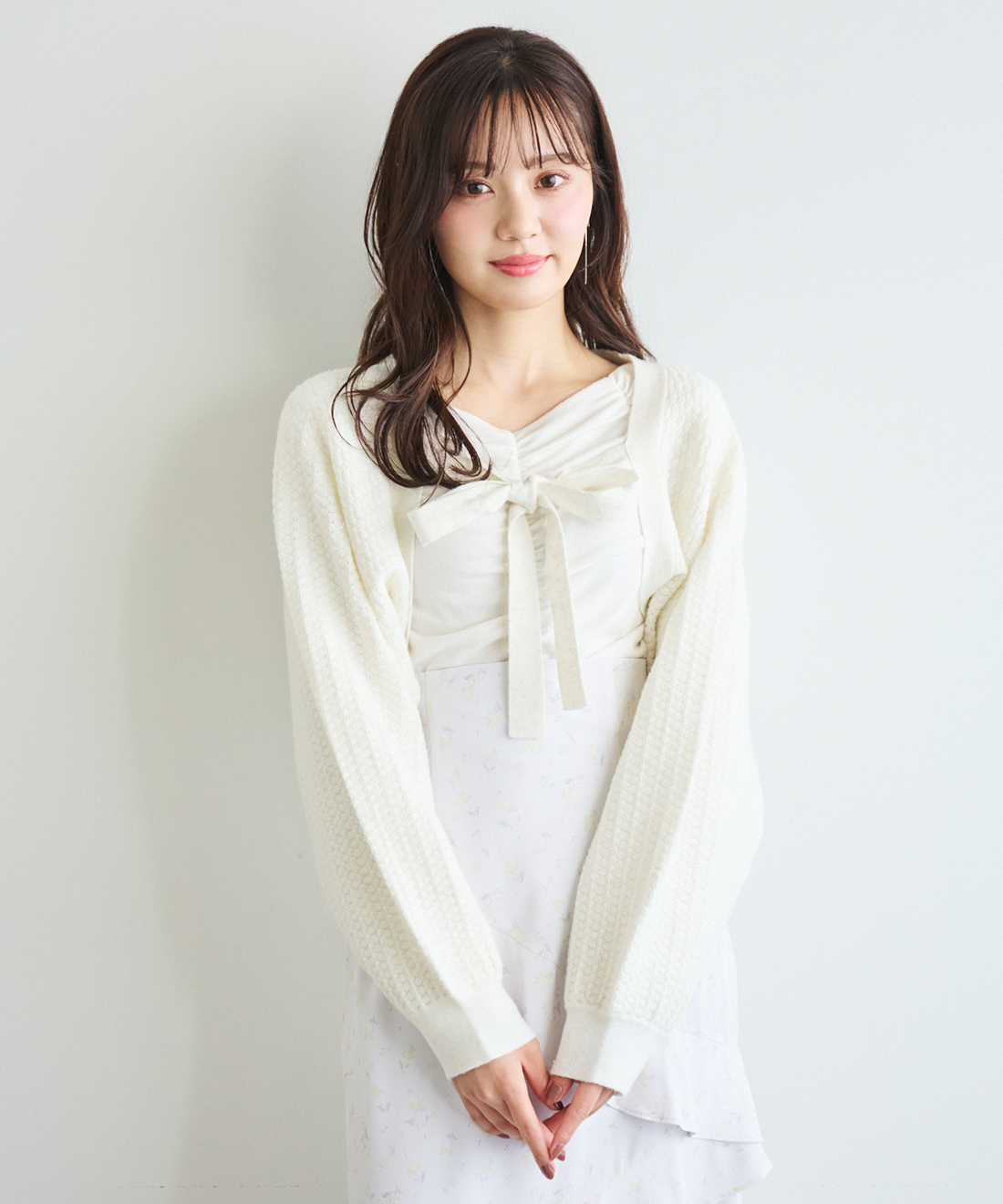 フロントリボンニットボレロ｜PETAL ONLINE（ペタルオンライン）