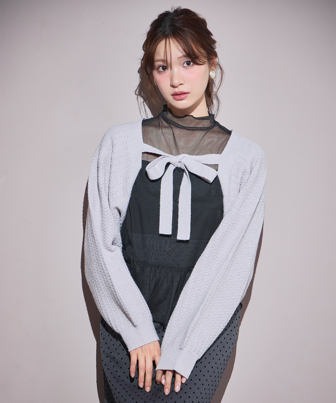 フロントリボンニットボレロ｜PETAL ONLINE（ペタルオンライン）