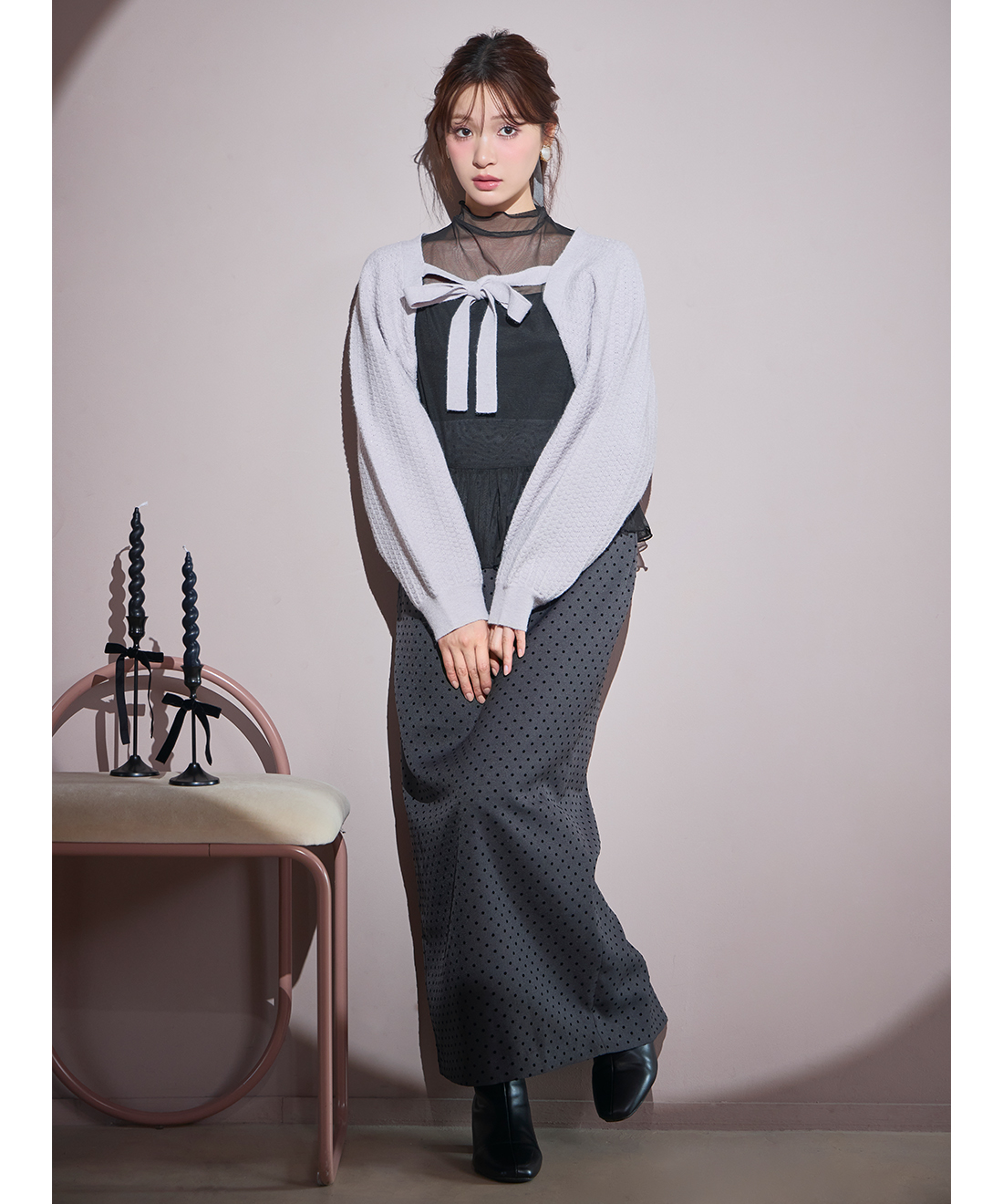 フロントリボンニットボレロ｜PETAL ONLINE（ペタルオンライン）