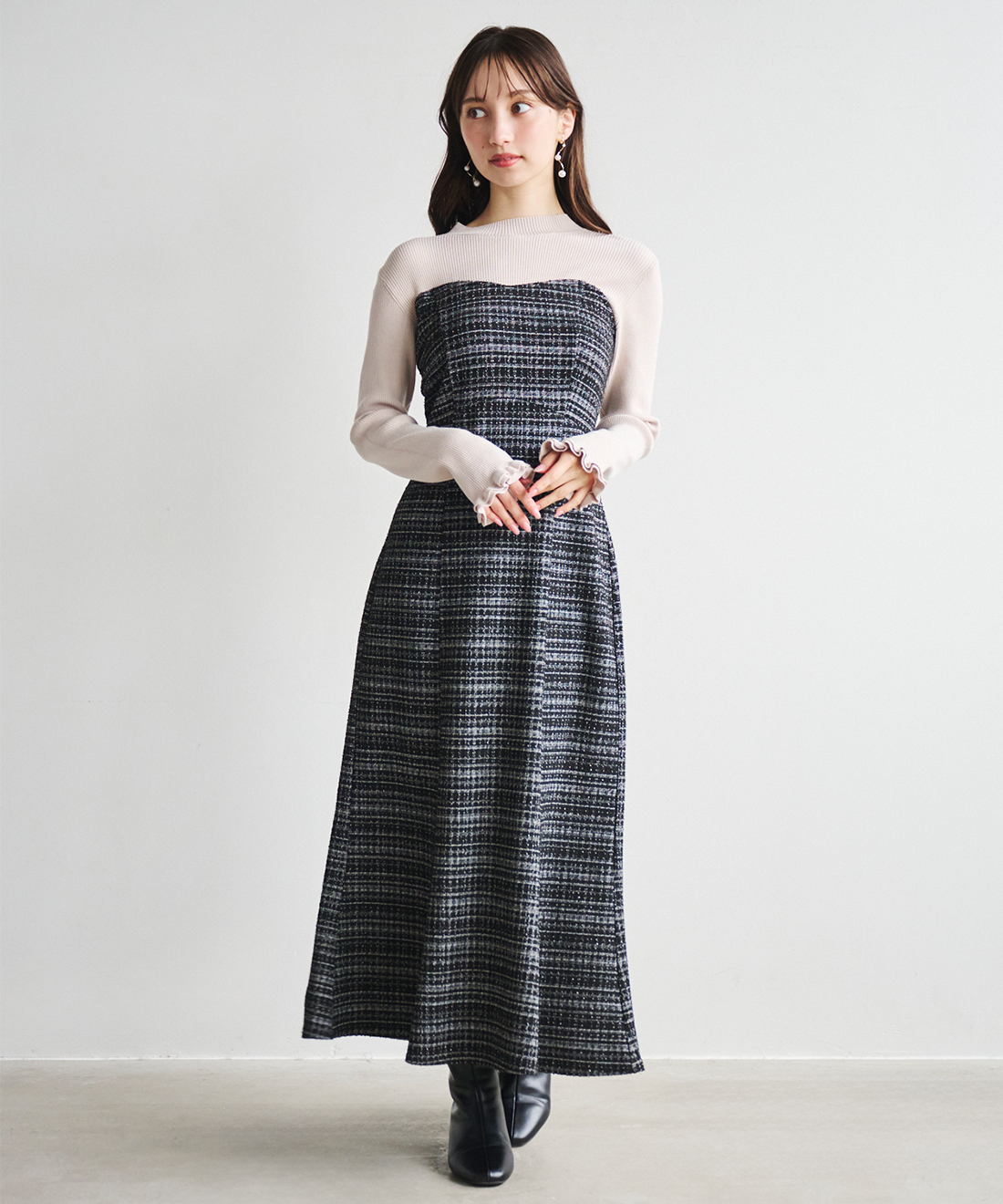 タイムセール‼️美品　インゲボルグ ドッキングワンピース タイムセール‼️美品 インゲボルグ ドッキングワンピース