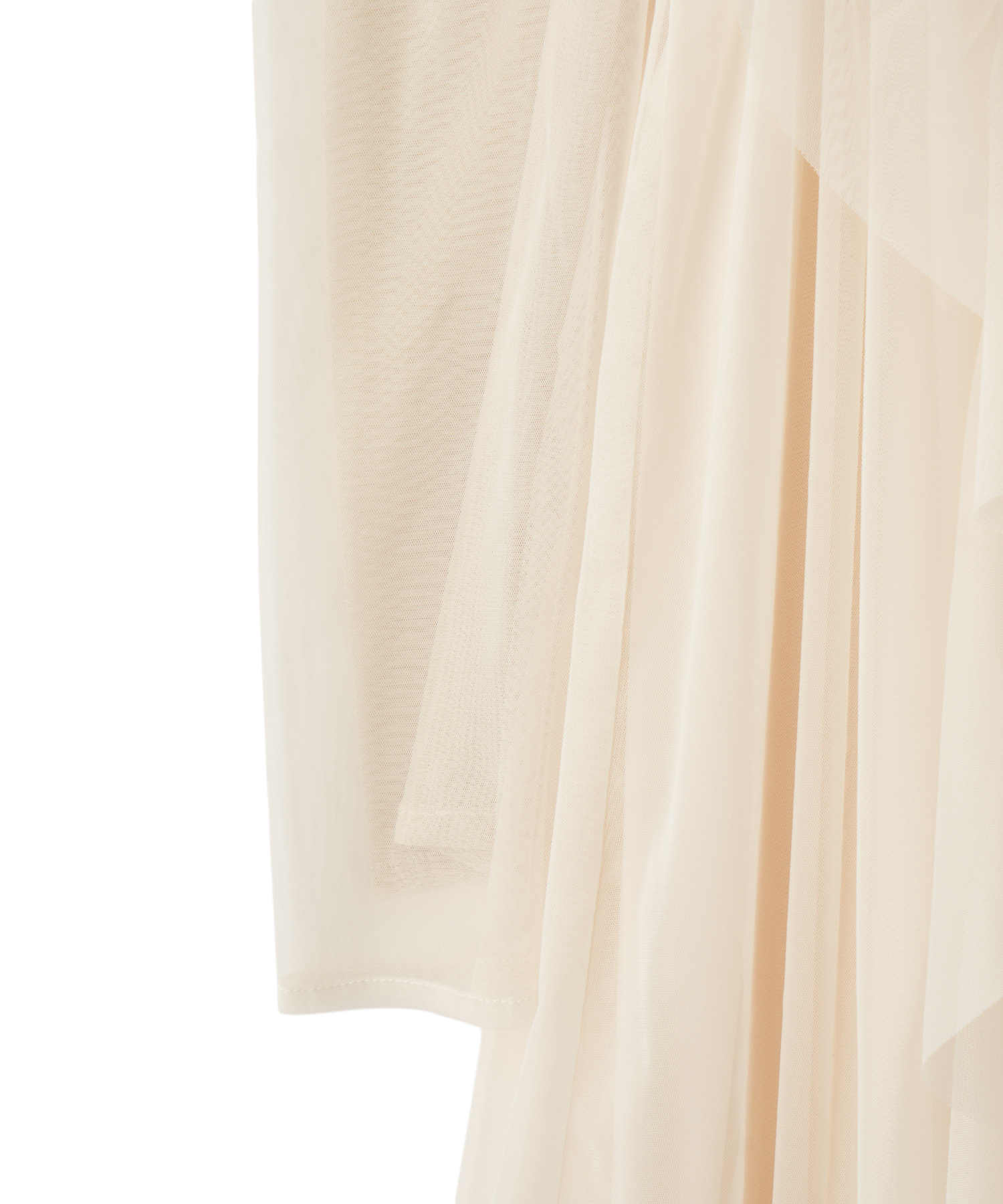 チュールティアードフリルニットドッキングワンピース｜PETAL ONLINE