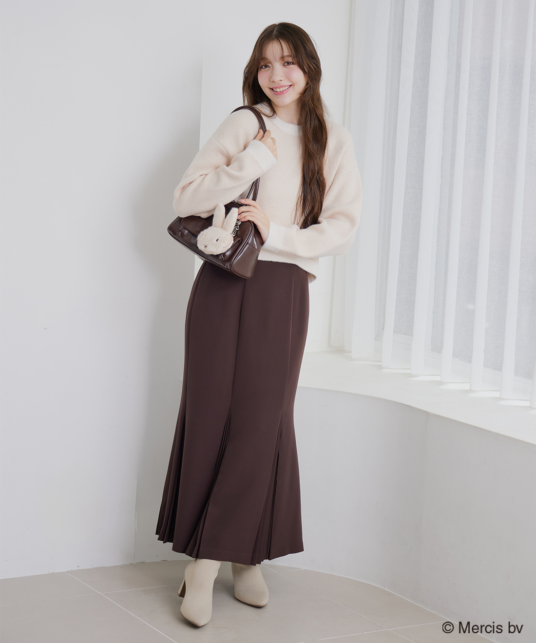 8 YARDS.プリーツスカートM 8 YARDS グレー プリーツスカート Mサイズ 8YARDS / Half Pleated 2G