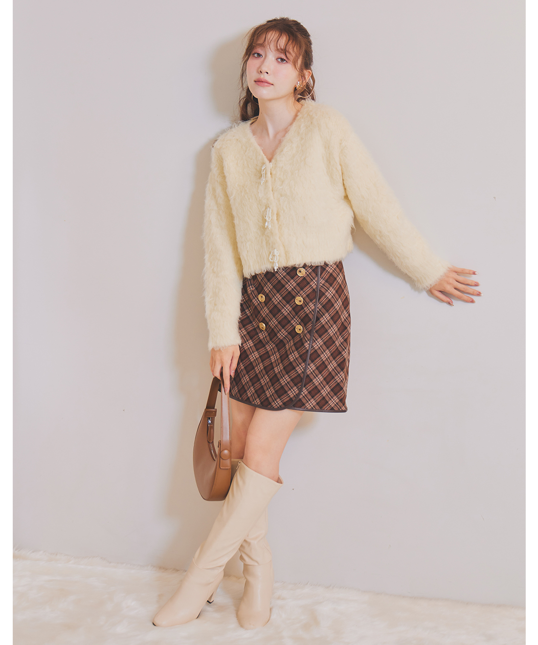 チェック柄ミニスカショ｜PETAL ONLINE（ペタルオンライン）