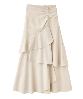 ハイウエストティアードスカート