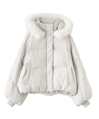 【ONLINE限定カラーあり】フェイクファーパフィーショートコート