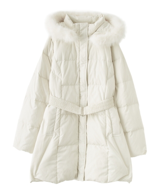 フェイクファーミドルダウン