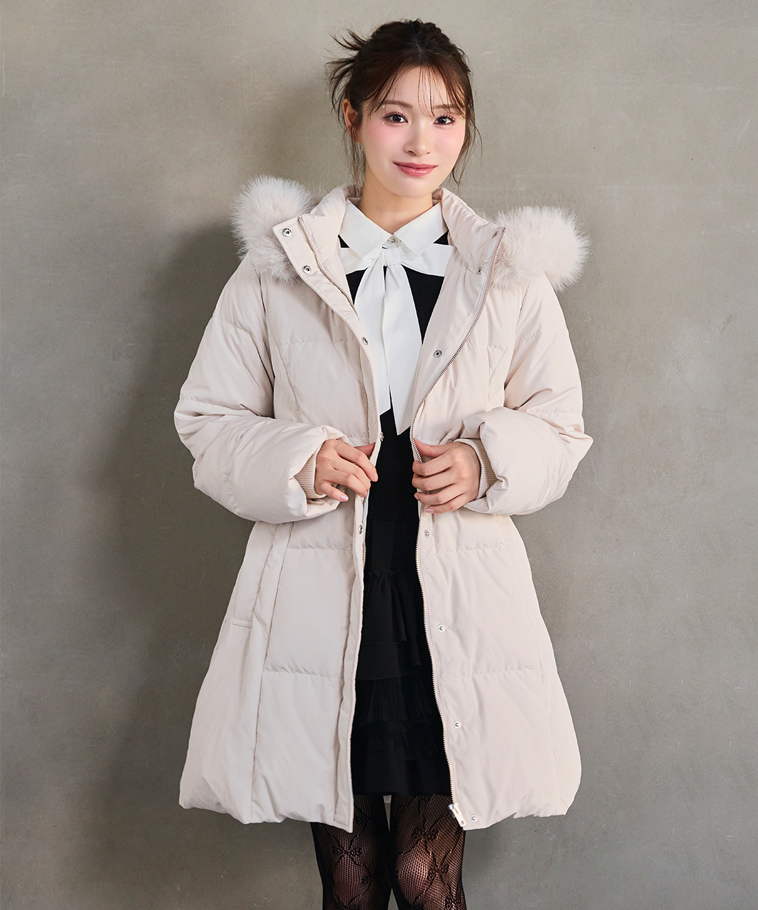 フェイクファーミドルダウン｜PETAL ONLINE（ペタルオンライン）