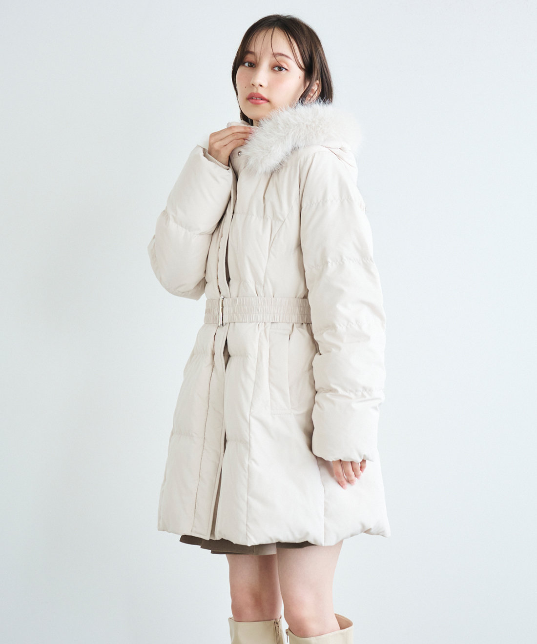 フェイクファーミドルダウン｜PETAL ONLINE（ペタルオンライン）