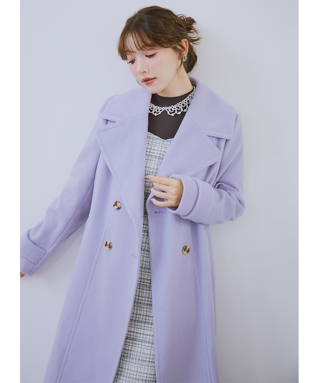 ビッグカラーロングコート｜PETAL ONLINE（ペタルオンライン）