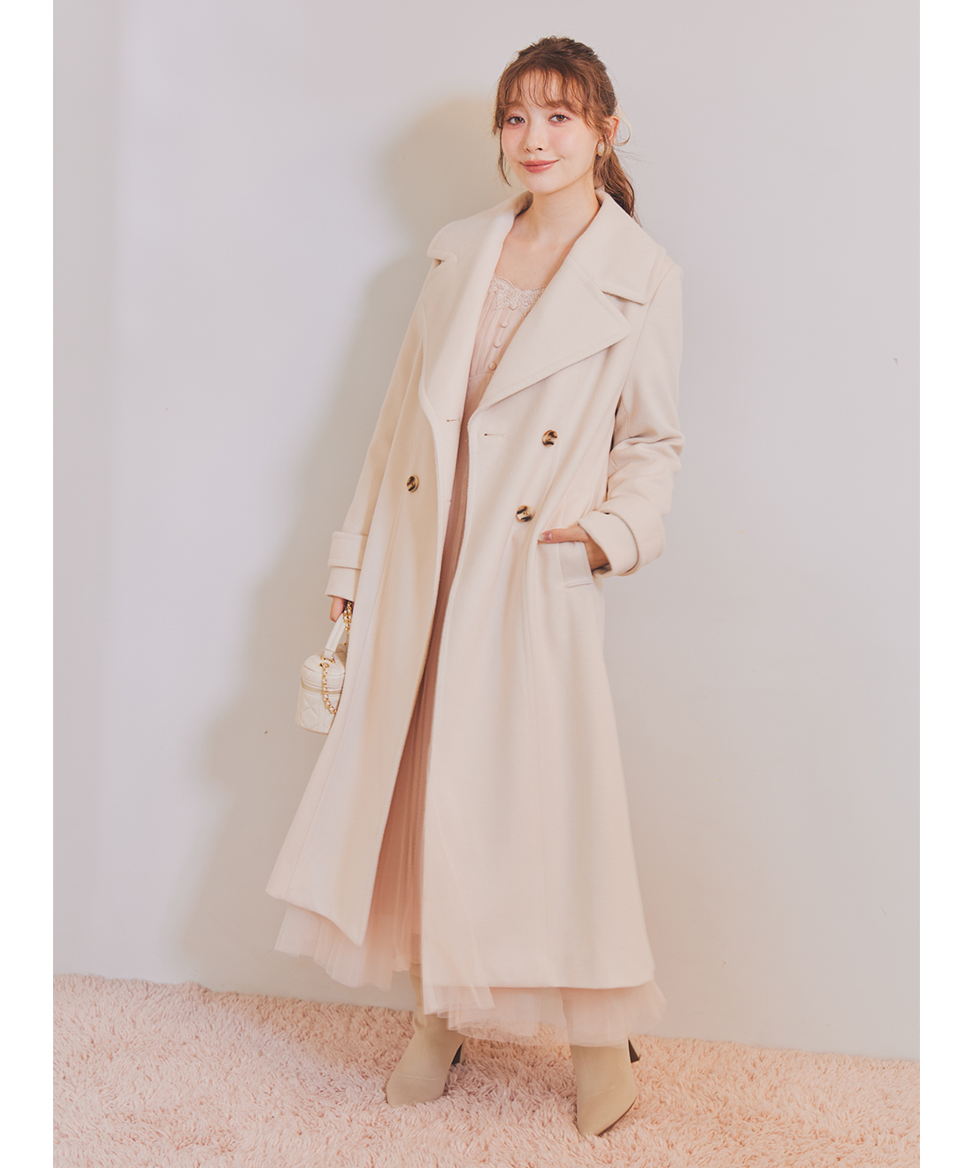 ビッグカラーロングコート｜PETAL ONLINE（ペタルオンライン）