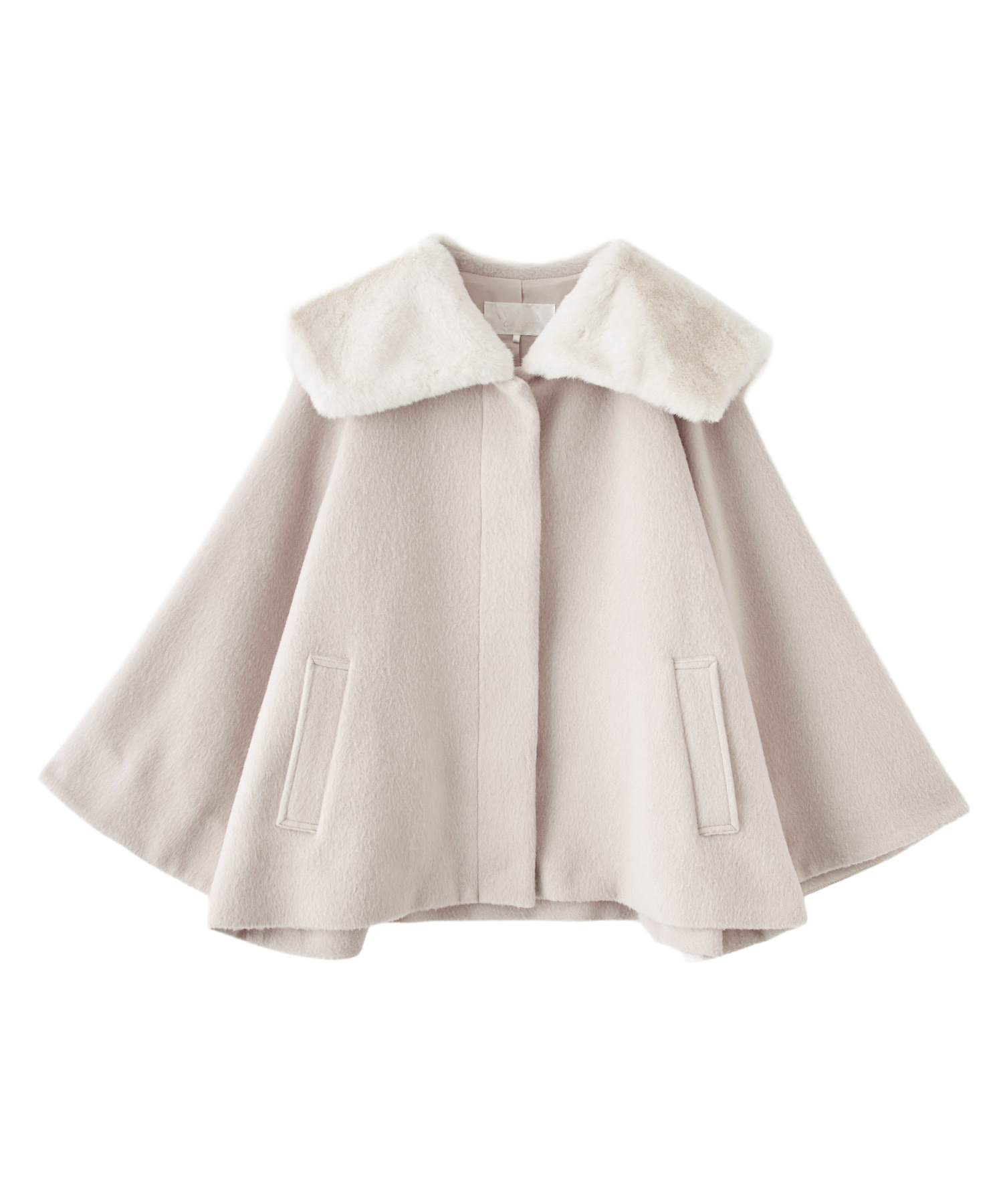 【ケイトスペード】ダッフルコート　ビッグカラー　女優襟　フェイクファー　4 出産祝い