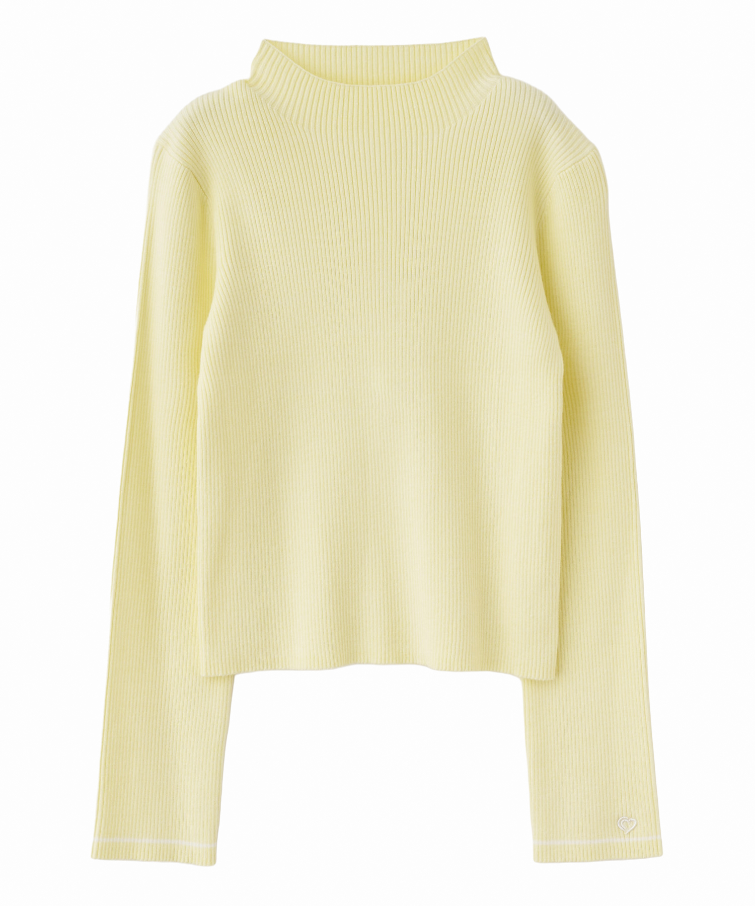 ハート刺繍ハイネックニット｜PETAL ONLINE（ペタルオンライン）