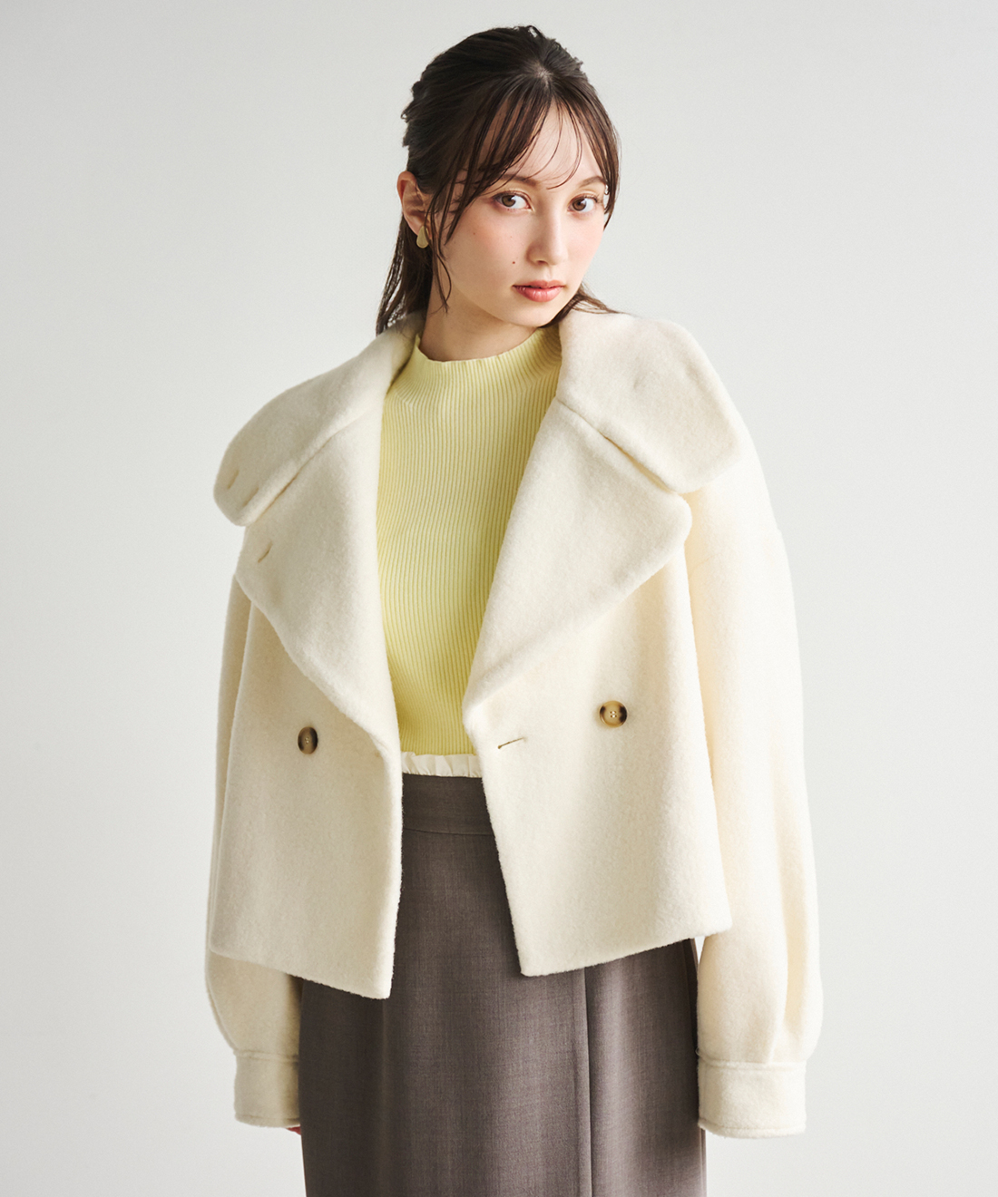 ハート刺繍ハイネックニット｜PETAL ONLINE（ペタルオンライン）