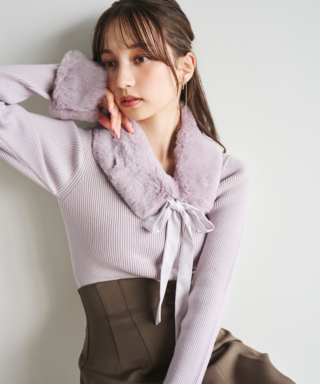 ファーティペット付きニット｜PETAL ONLINE（ペタルオンライン）