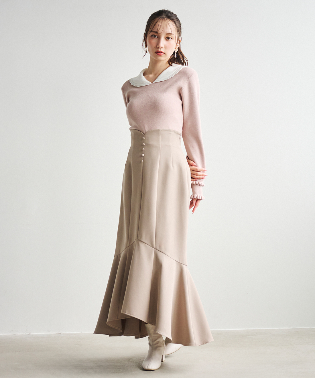 314 RIANページ 314 RIANページ クロップドパンツ【Leilian WHITE LABEL】|レリアン