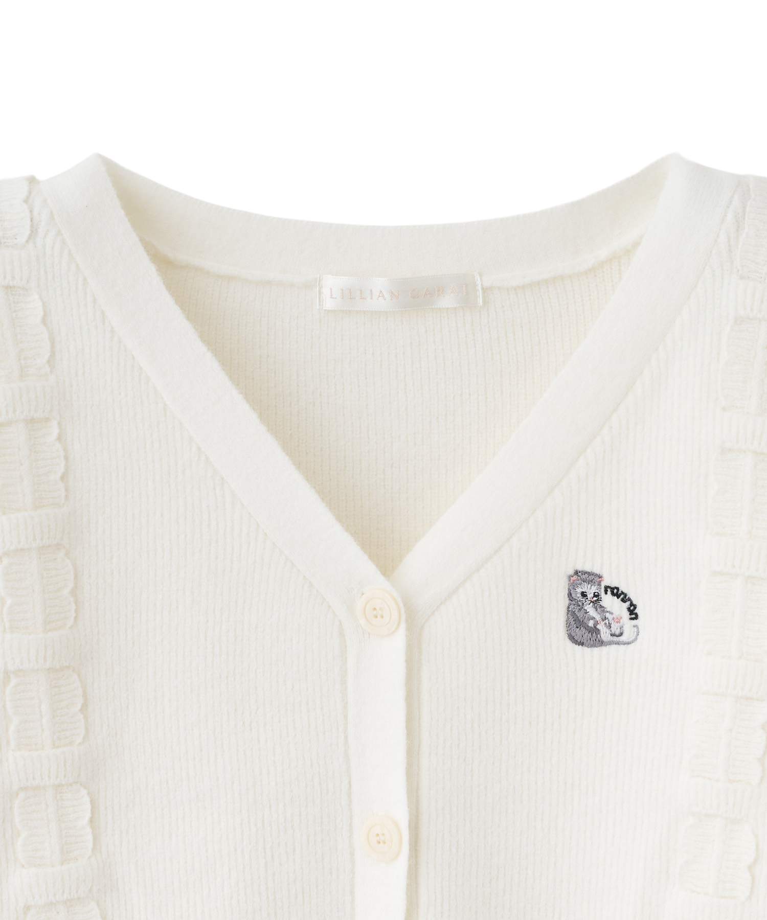 ronron刺繍ニットカーディガン｜PETAL ONLINE（ペタルオンライン）