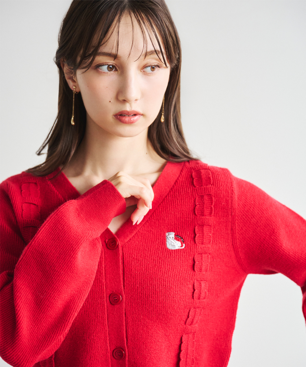 ronron刺繍ニットカーディガン｜PETAL ONLINE（ペタルオンライン）