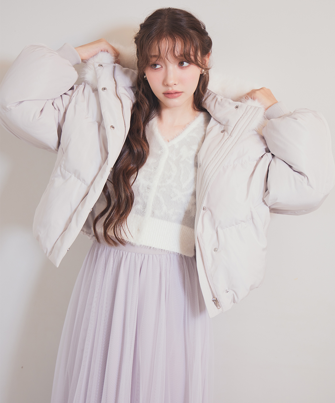 オーナメントジャガードニットカーディガン｜PETAL ONLINE（ペタル