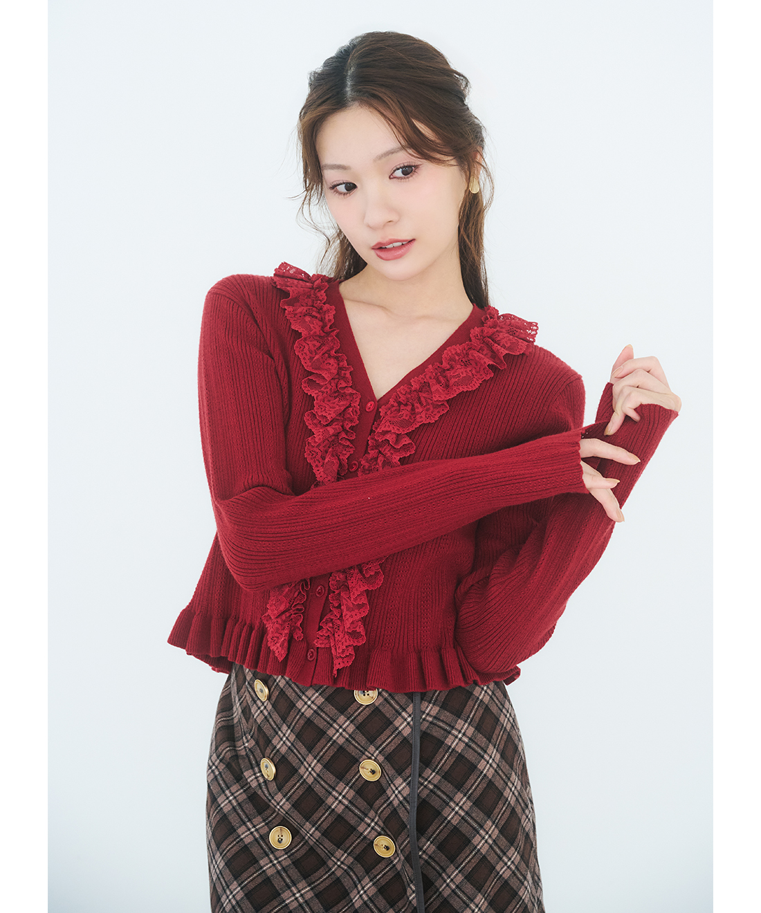 レースフリルニット｜PETAL ONLINE（ペタルオンライン）