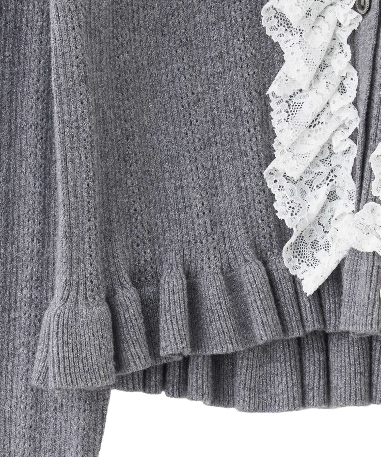 DEICY レースフリルニット レースフリルニット