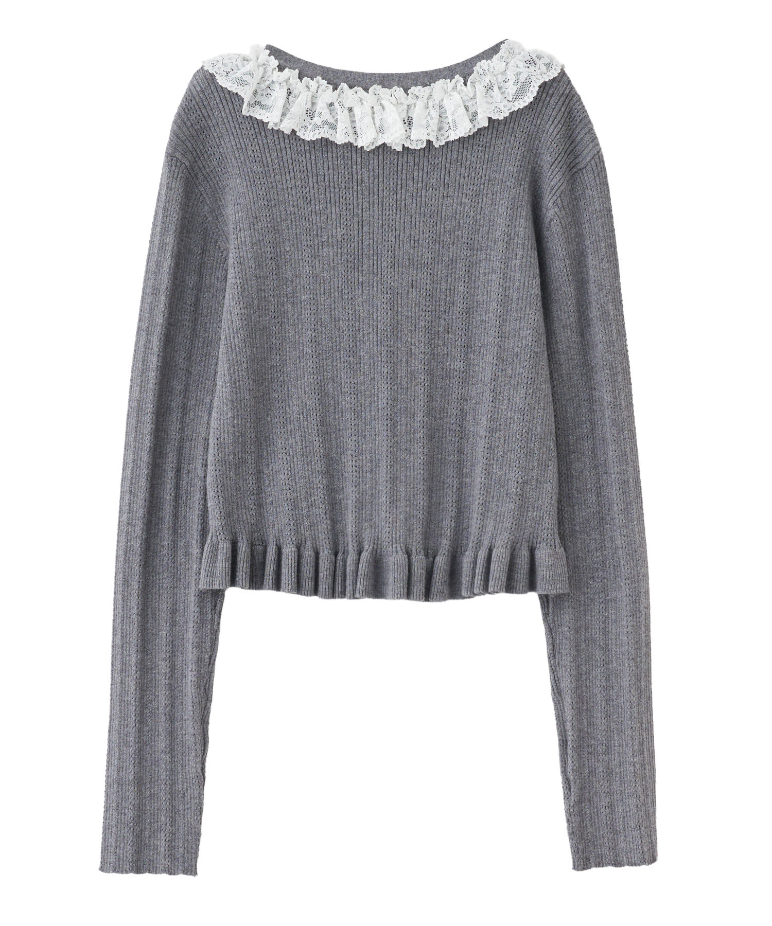 レースフリルニット｜PETAL ONLINE（ペタルオンライン）