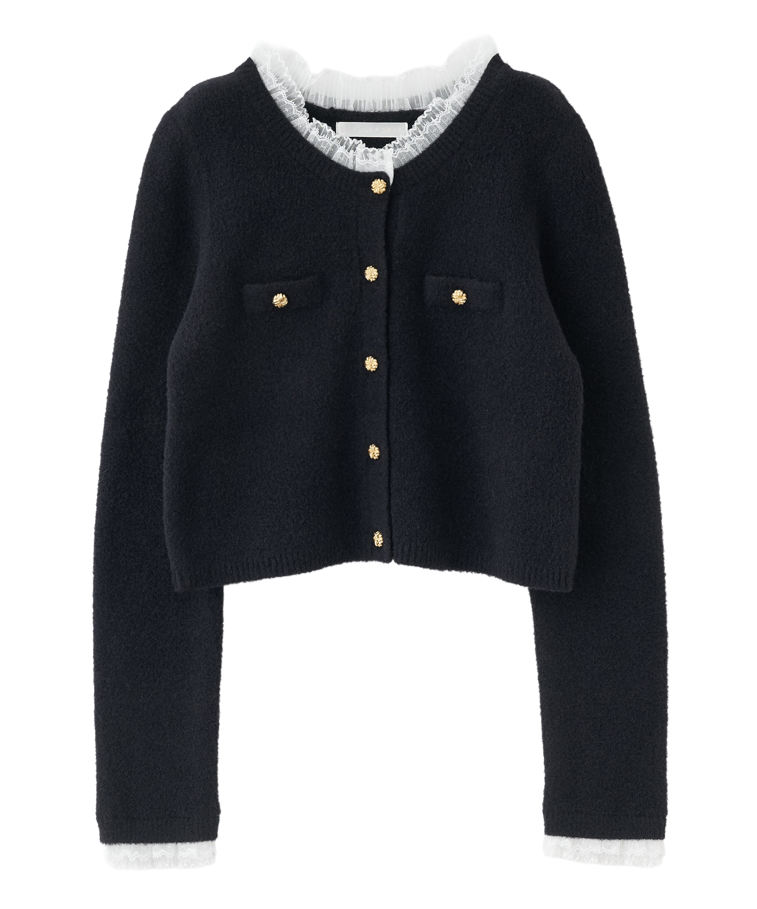 レースデザインニットカーディガン｜PETAL ONLINE（ペタルオンライン）