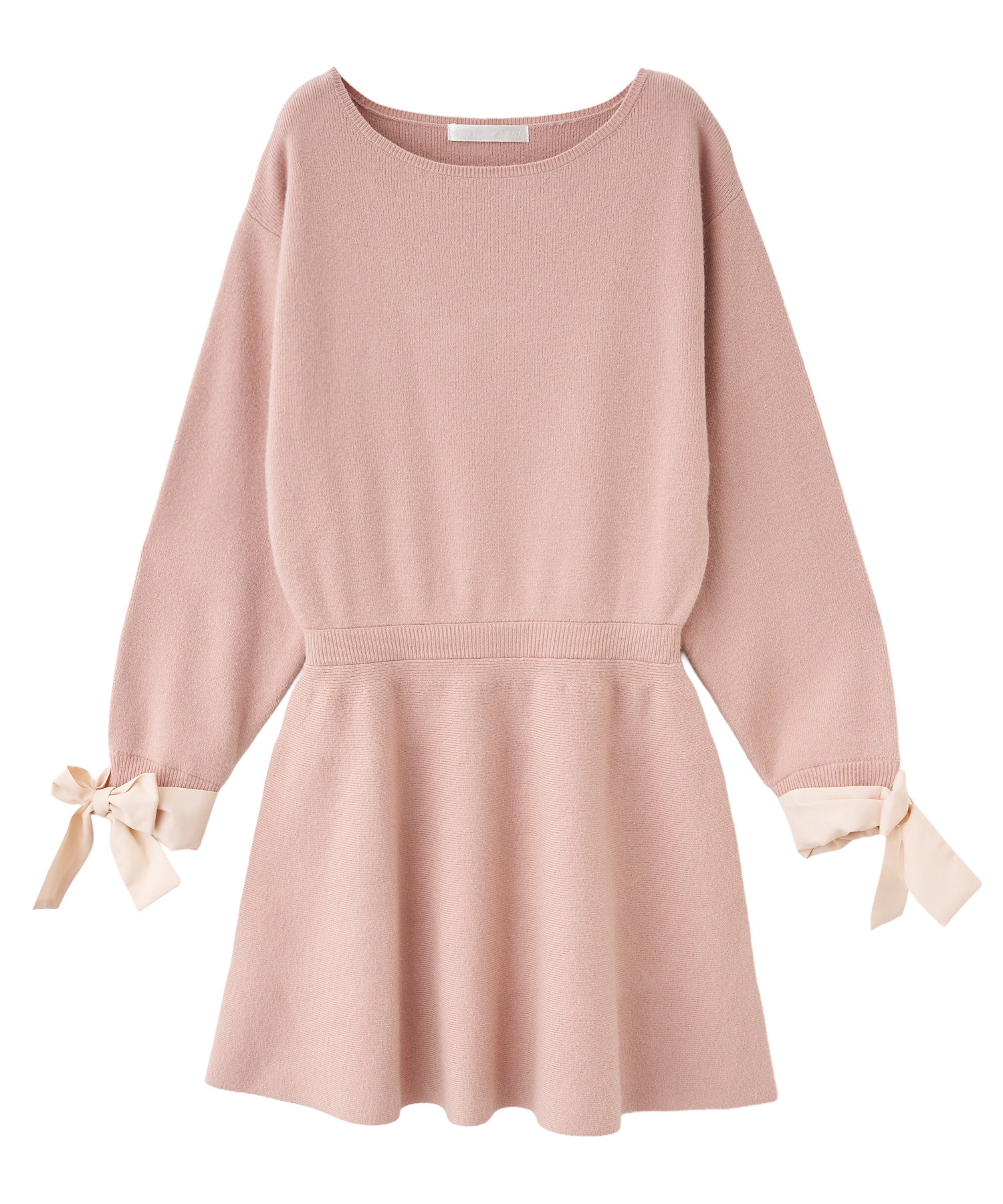 リボンスリーブミニニットワンピース｜PETAL ONLINE（ペタルオンライン）