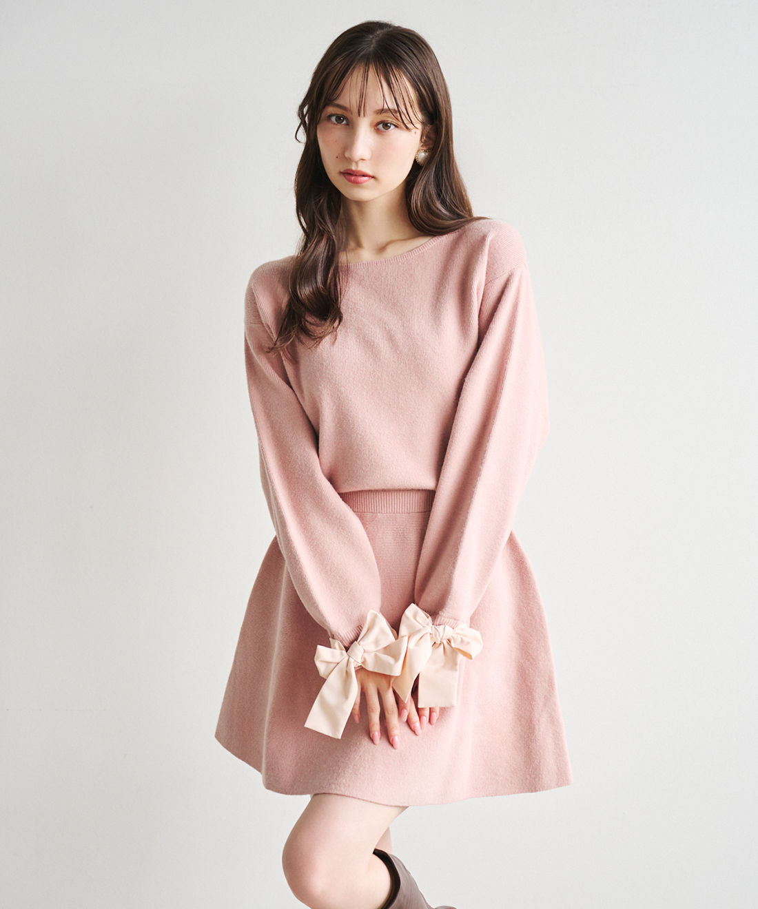 ⚫︎caroline bosmans⚫︎ リボンのワンピース 10Y ⚫︎caroline