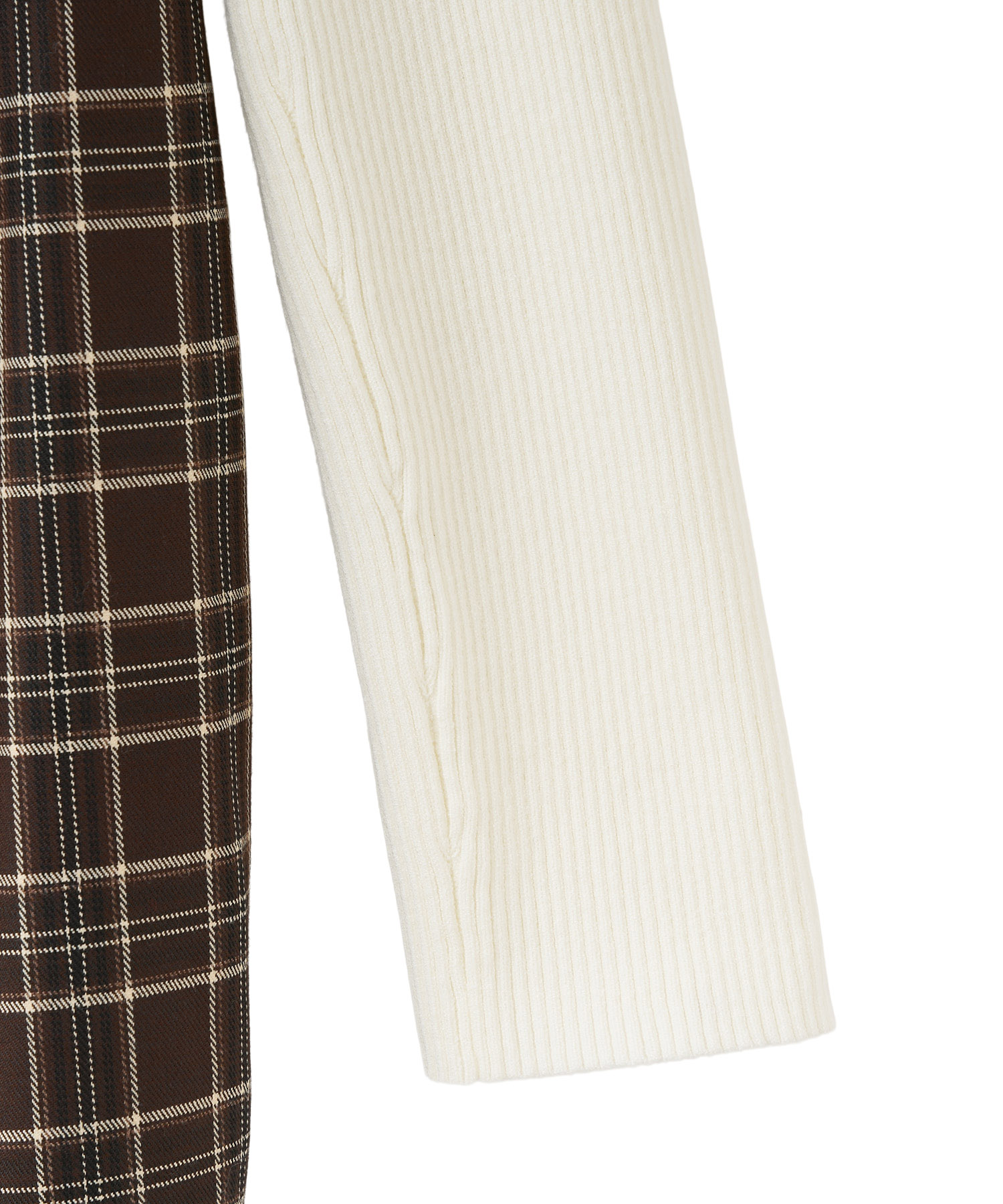 ニットドッキングチェック柄ワンピース｜PETAL ONLINE（ペタルオンライン）