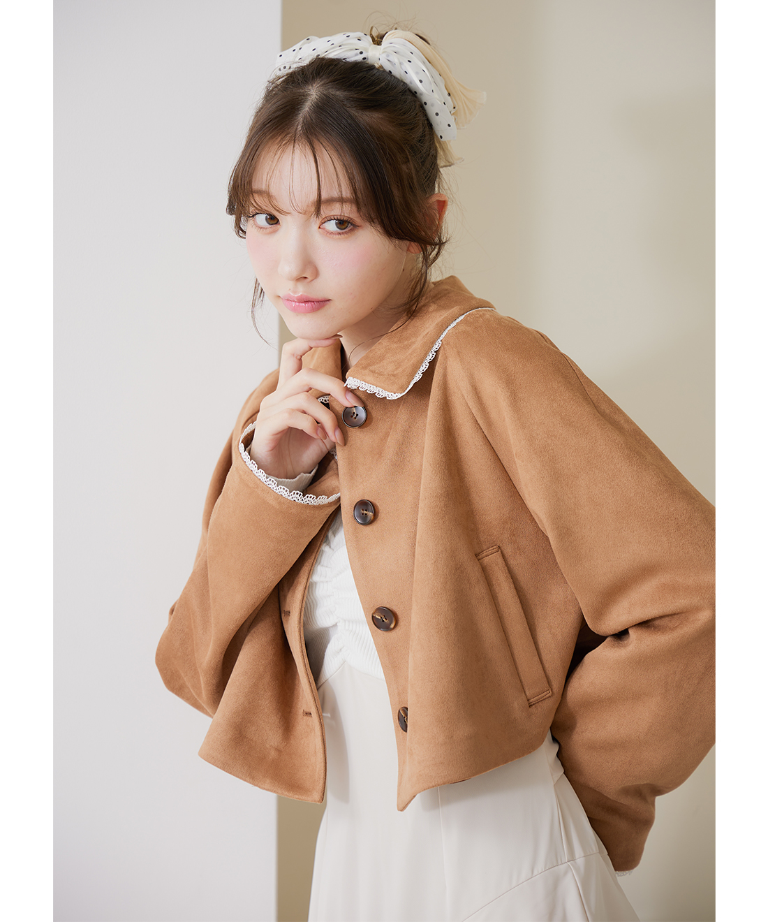 レーストリミングスウェードジャケット｜PETAL ONLINE（ペタルオンライン）