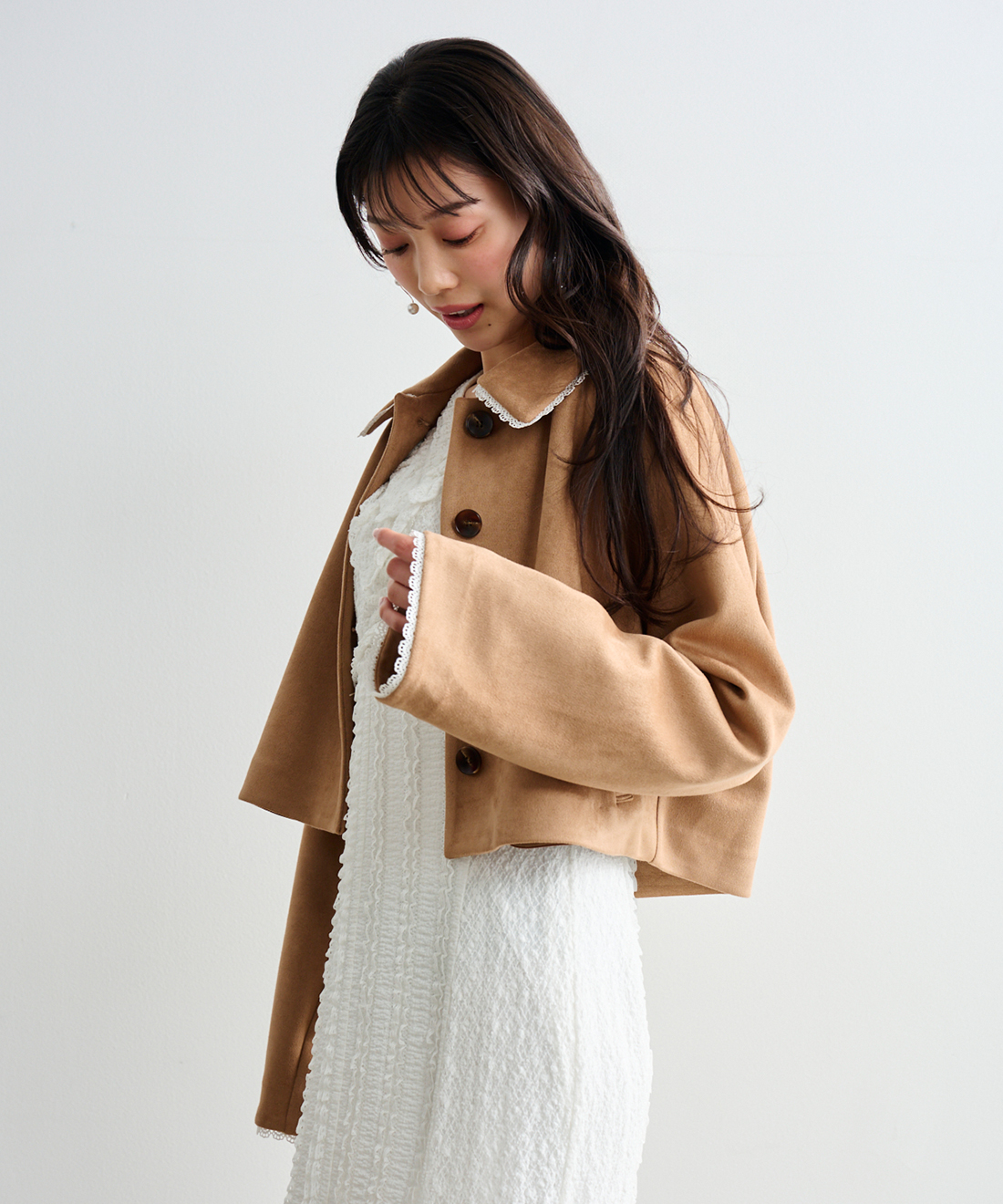 レーストリミングスウェードジャケット｜PETAL ONLINE（ペタルオンライン）