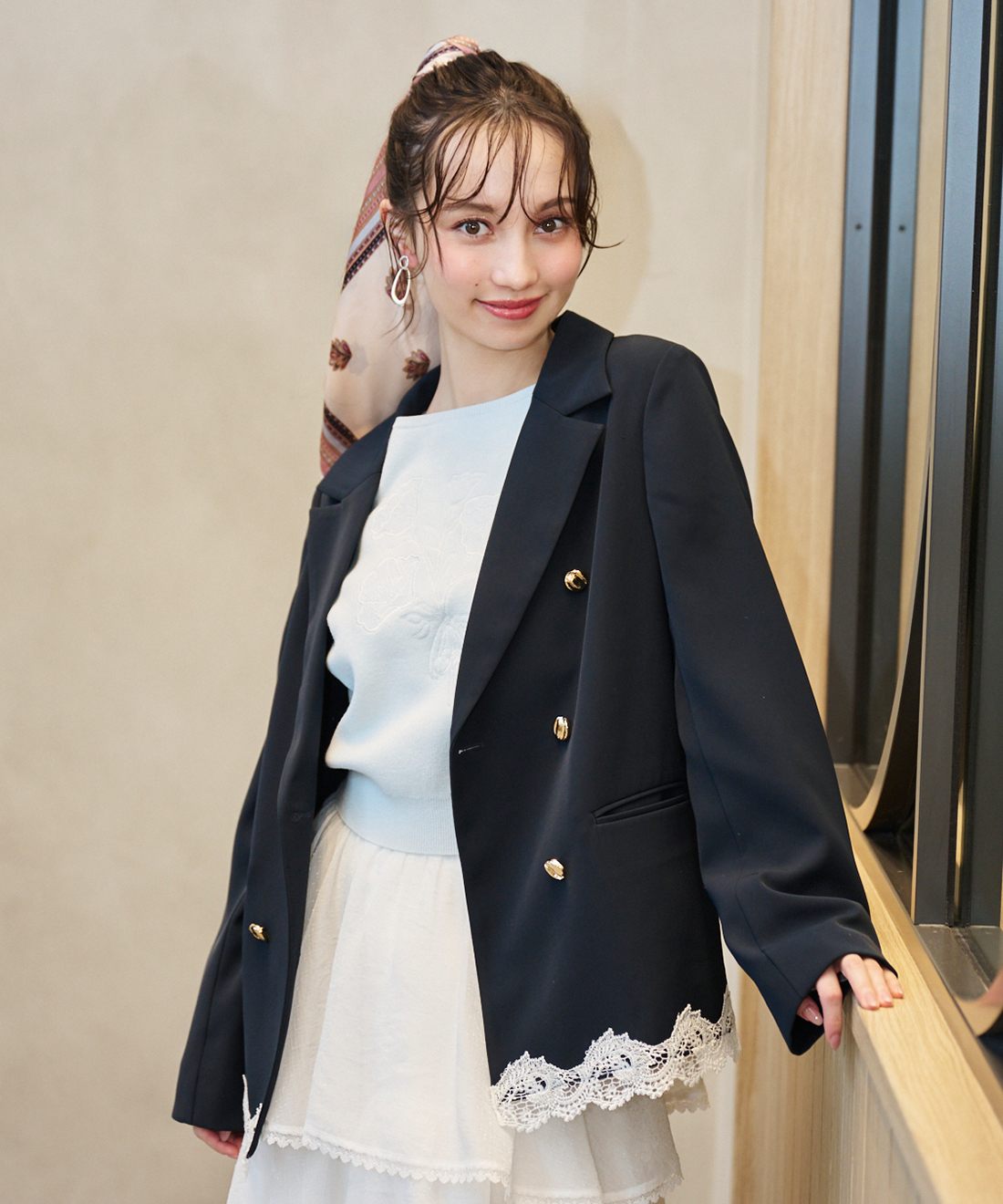 レースヘムダブルジャケット｜PETAL ONLINE（ペタルオンライン）