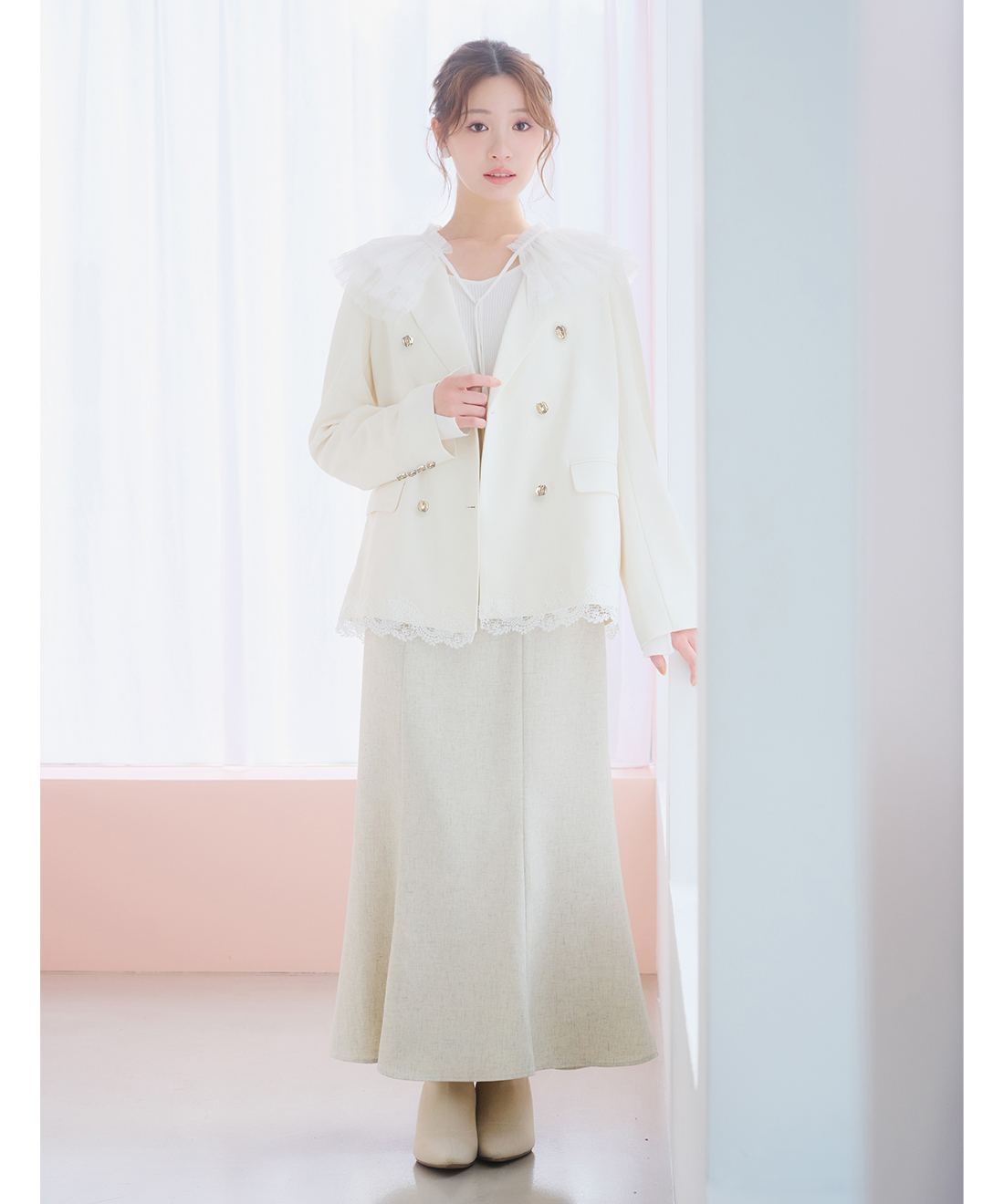 レースヘムダブルジャケット｜PETAL ONLINE（ペタルオンライン）