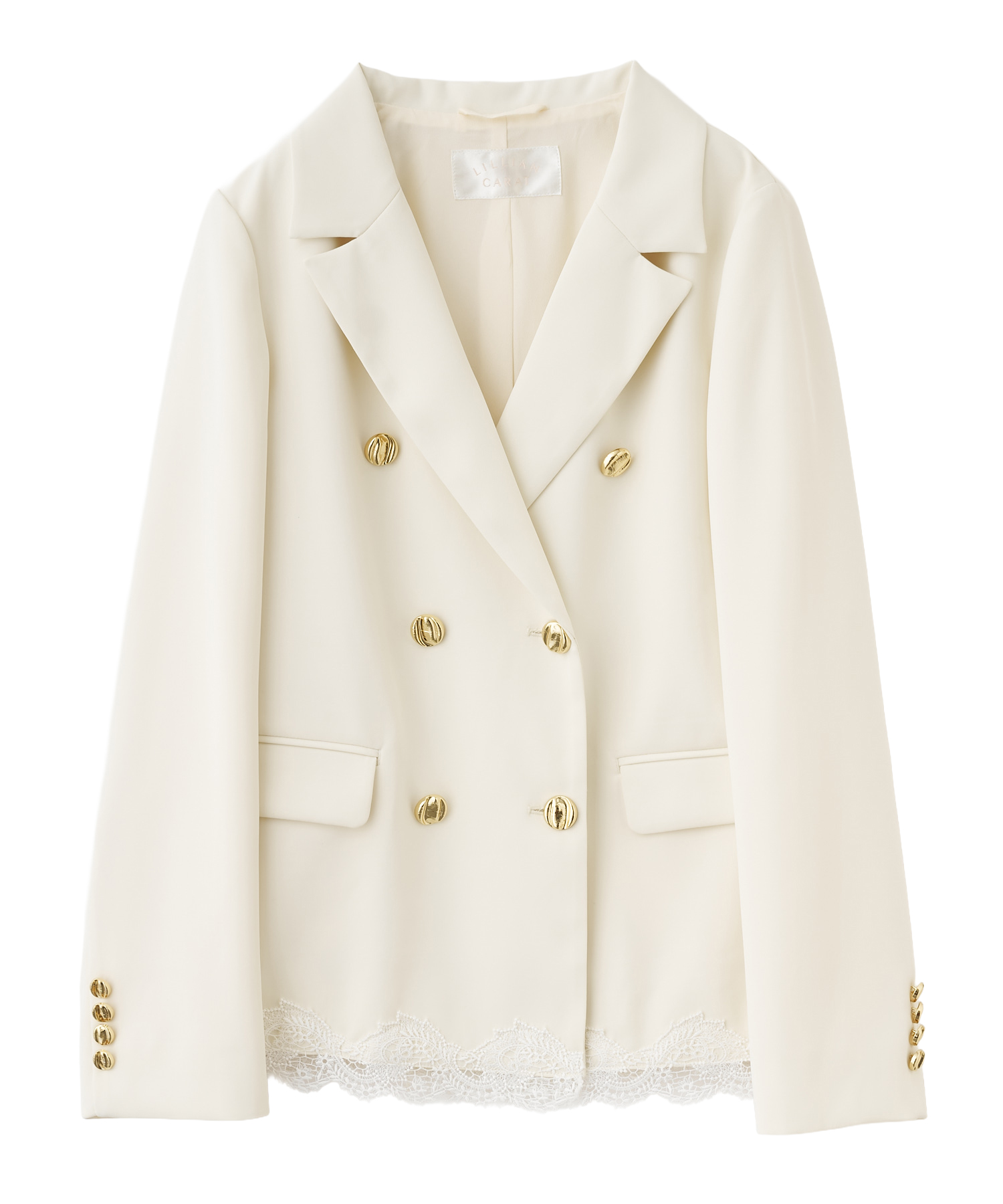 レースヘムダブルジャケット｜PETAL ONLINE（ペタルオンライン）