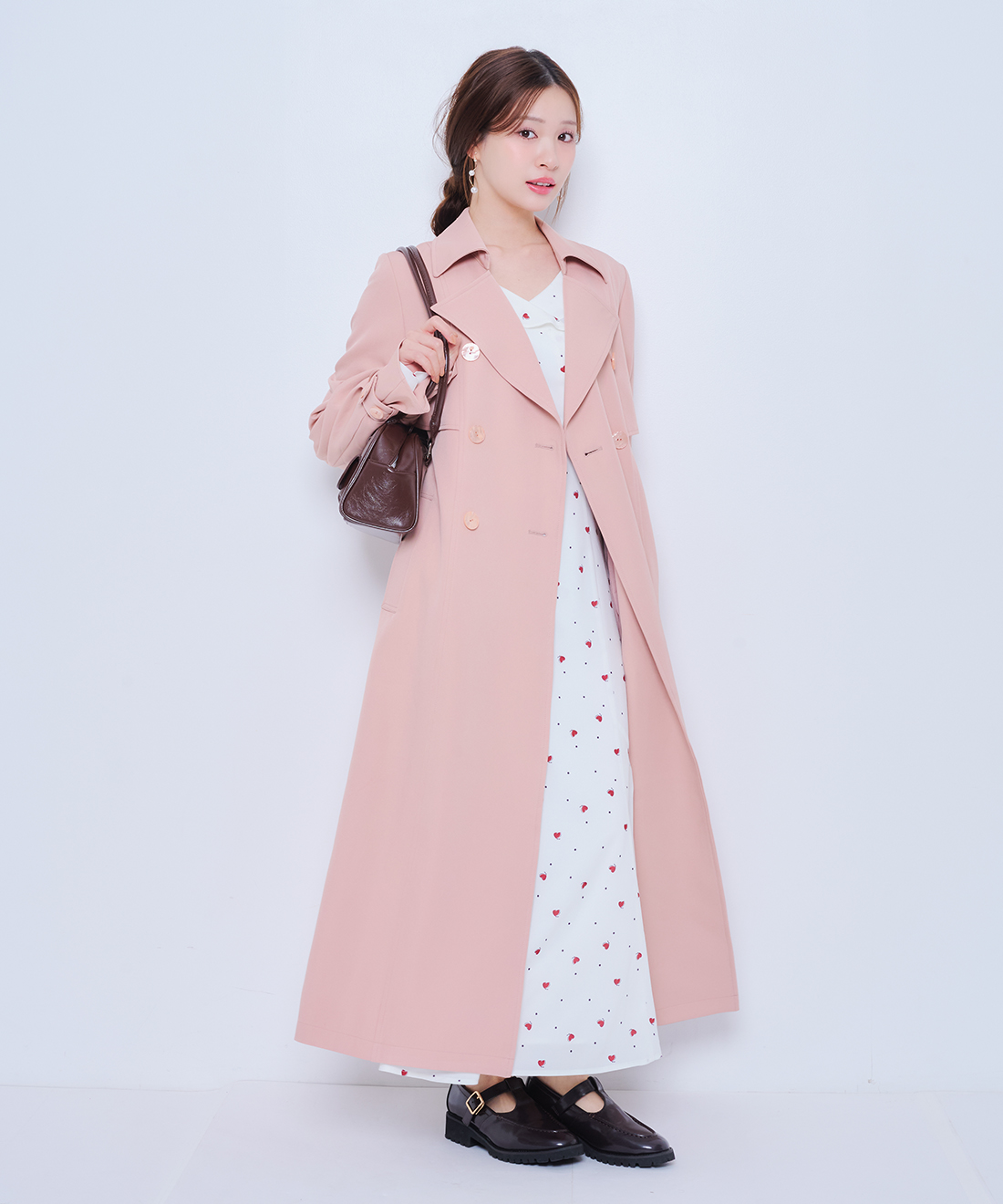 ハートプリントフリルカラーワンピース｜PETAL ONLINE（ペタルオンライン）