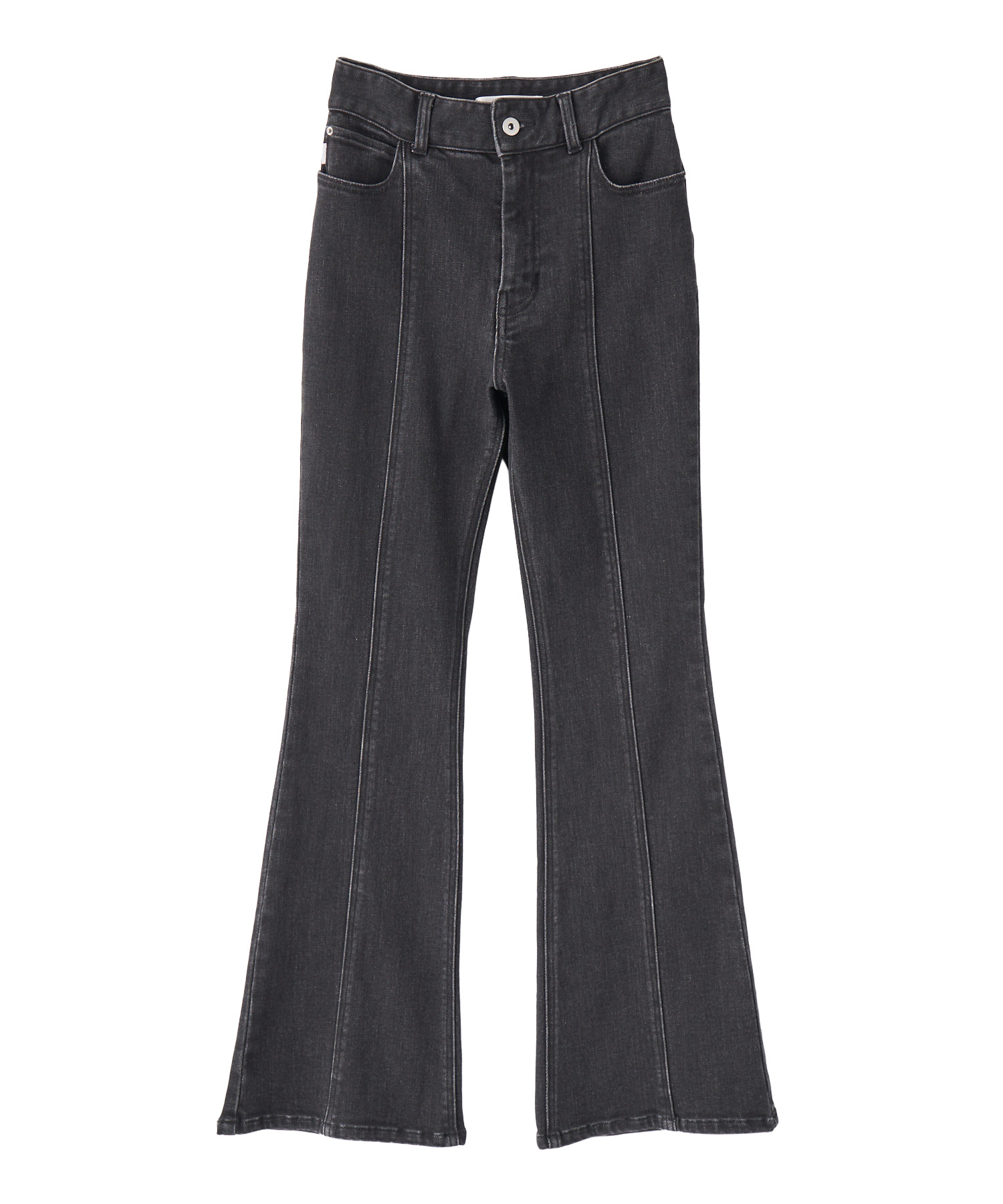 ONLINE限定 低身長サイズあり】センターラインデニムフレアパンツ