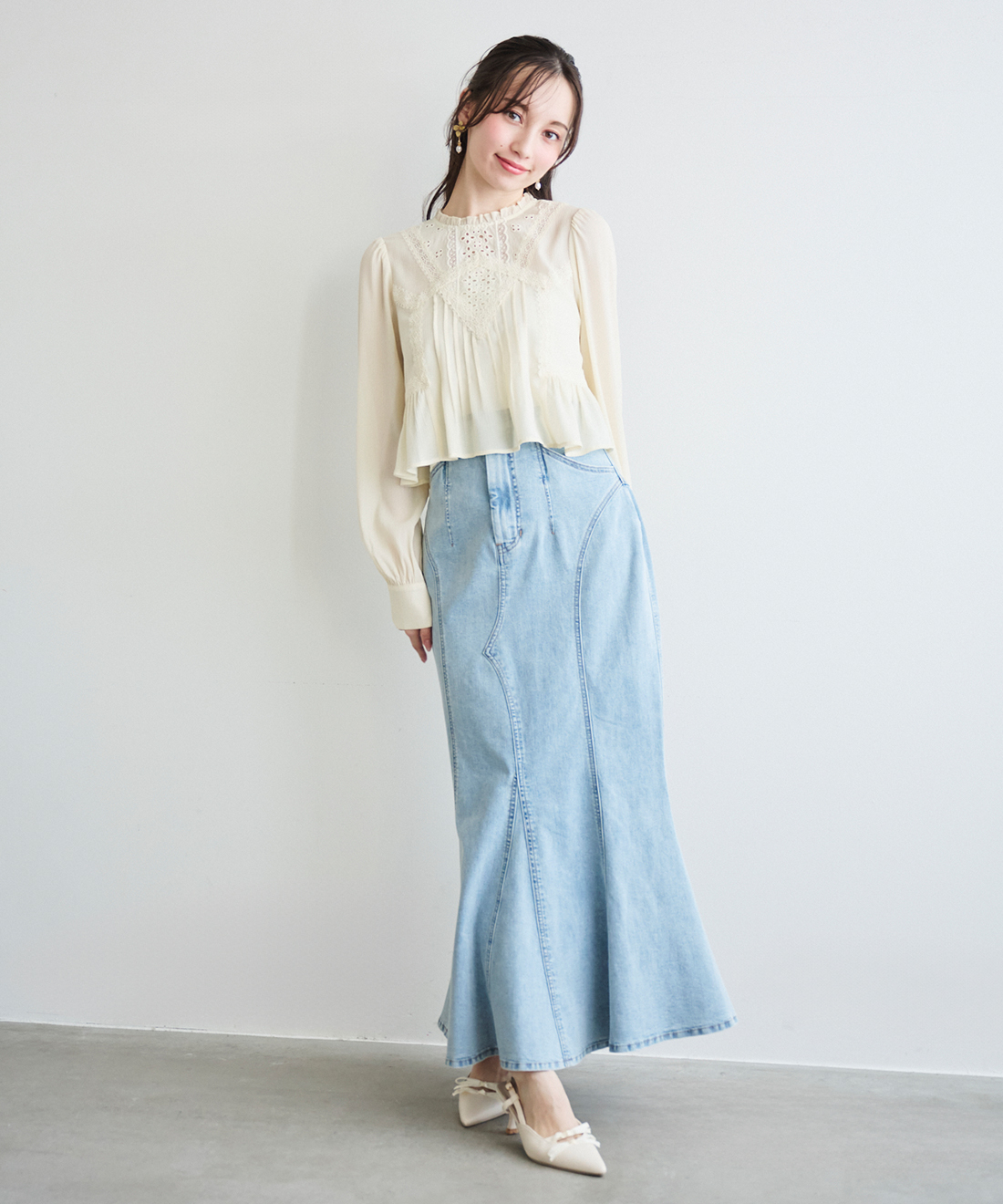 デニムマーメイドスカート｜PETAL ONLINE（ペタルオンライン）