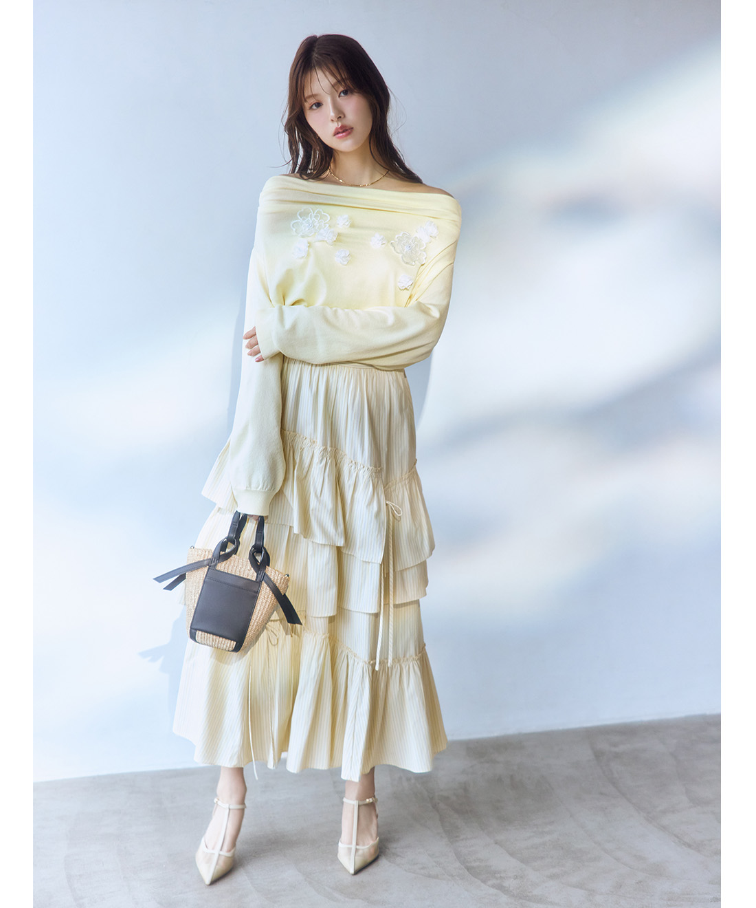 ストライプティアードスカート｜PETAL ONLINE（ペタルオンライン）