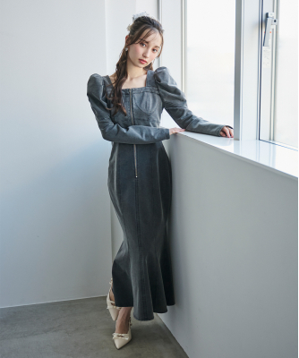 カットデニムマーメイドワンピース｜PETAL ONLINE（ペタルオンライン）