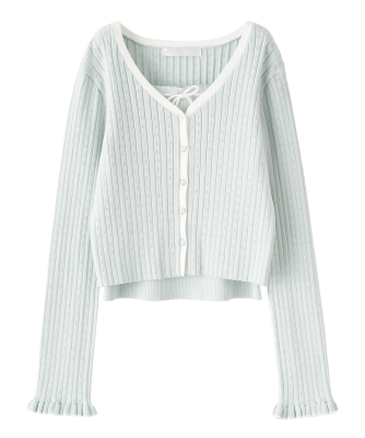 バイカラーニットアンサンブル