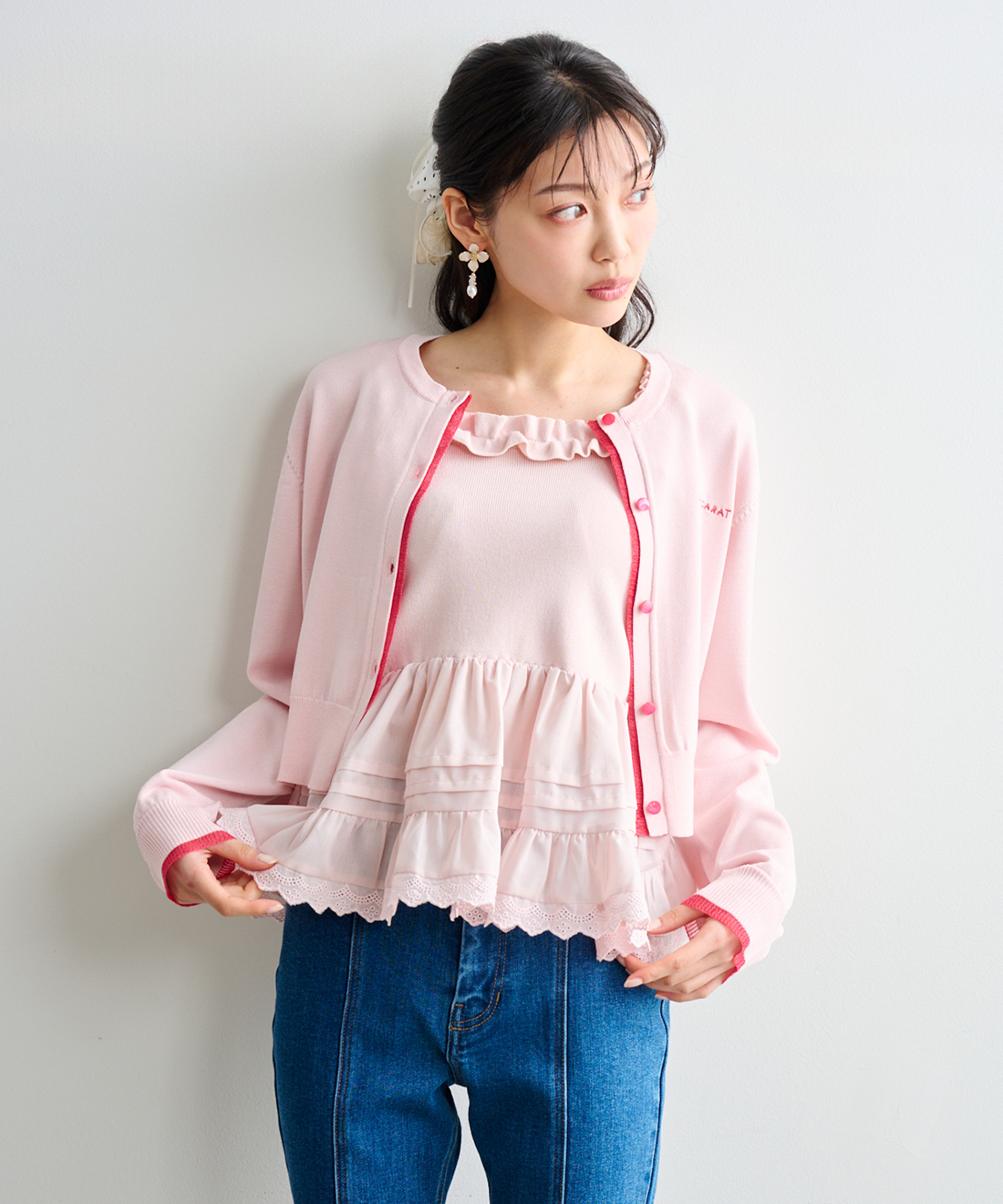 ペプラムニットキャミ｜PETAL ONLINE（ペタルオンライン）