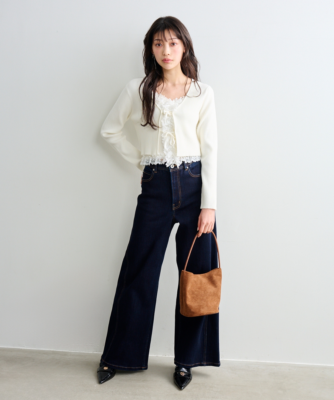 レーストリミングニット＆カーディガンセット｜PETAL ONLINE（ペタル