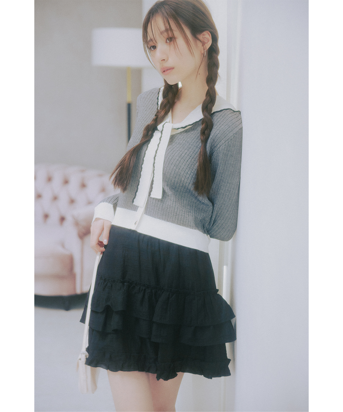 セーラーカラー＆ニットカーディガンセット｜PETAL ONLINE（ペタル