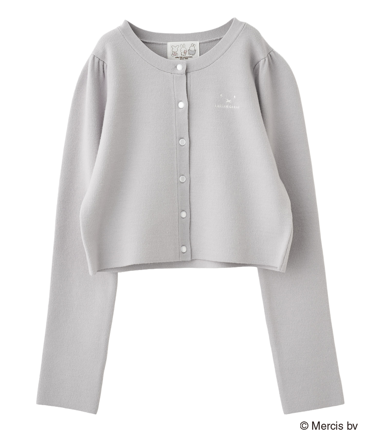 LILLIAN CARAT レースデザインニットカーディガン レースデザイン