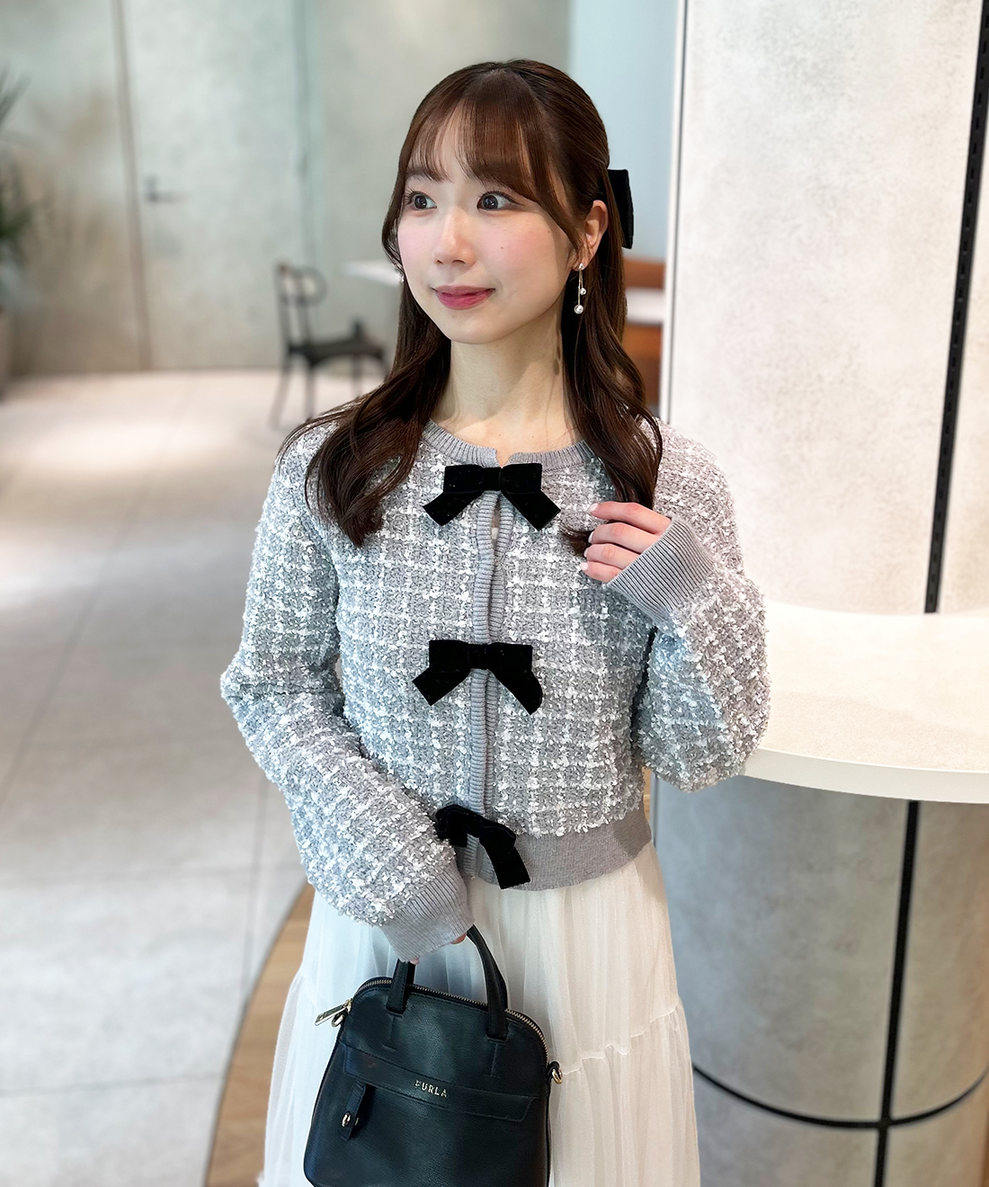 リボンニットカーディガン｜PETAL ONLINE（ペタルオンライン）