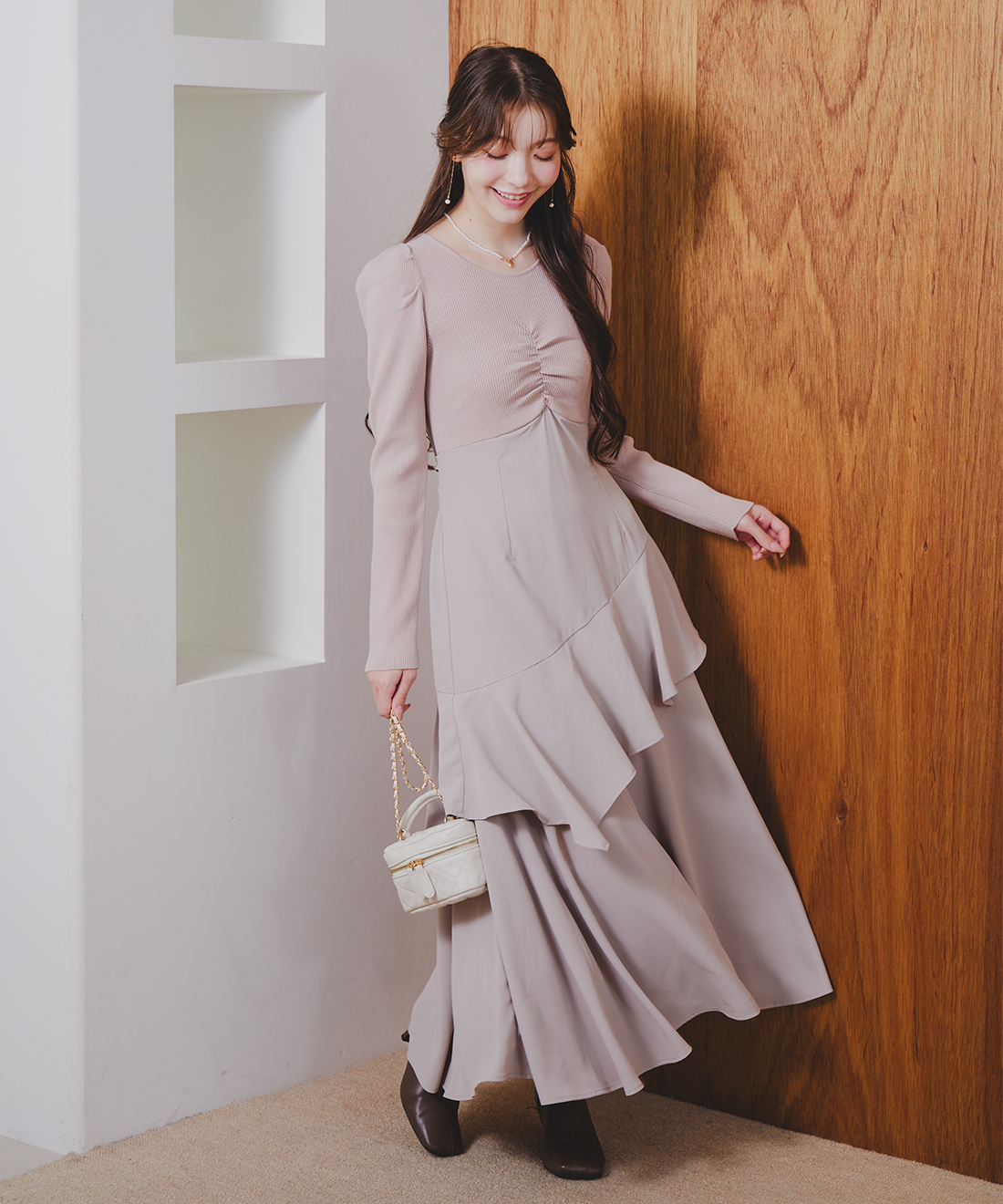 ニットドッキングティアードワンピース｜PETAL ONLINE（ペタルオンライン）