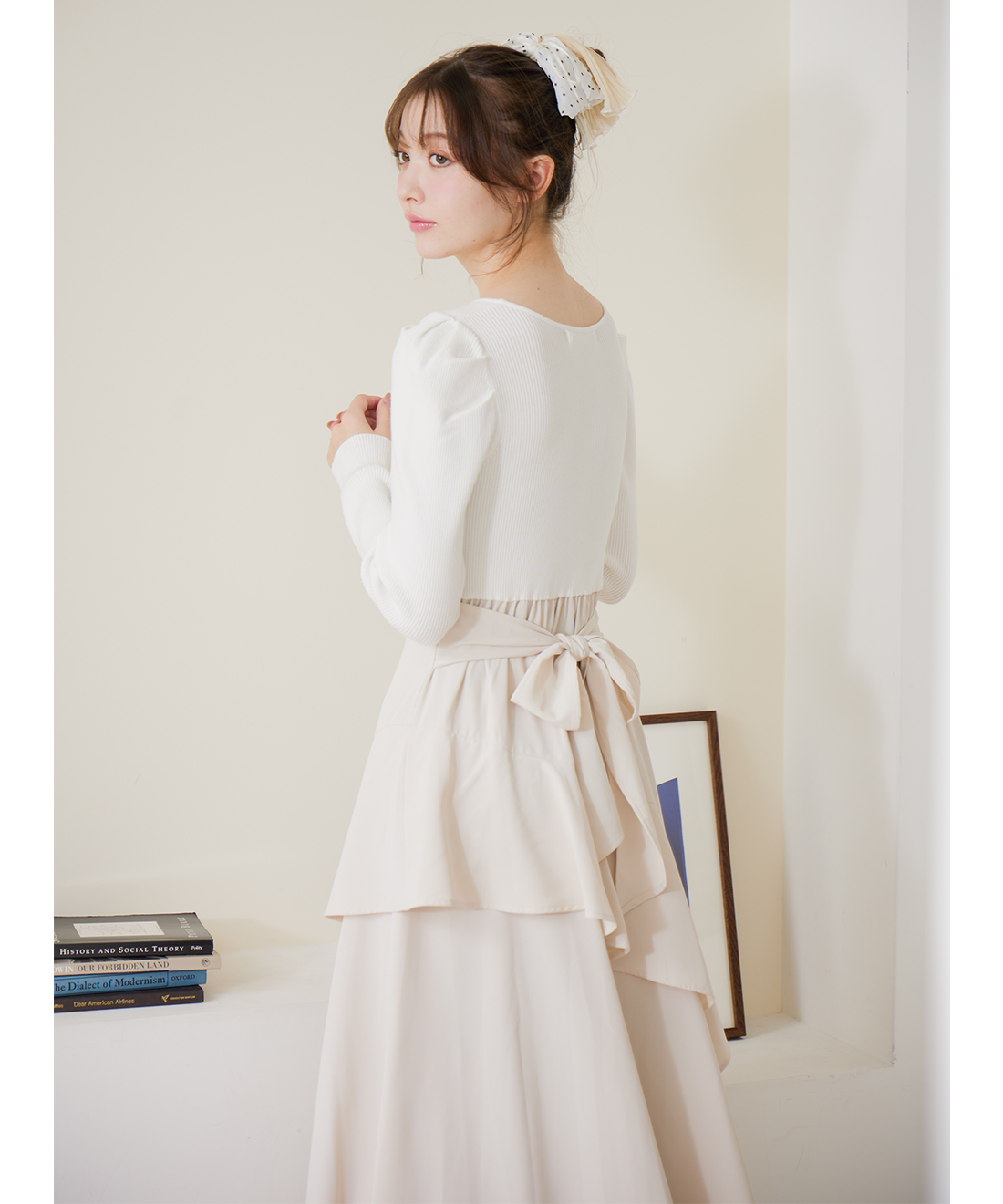 NEW YEAR SPECIAL ITEM】ニットドッキングティアードワンピース｜PETAL