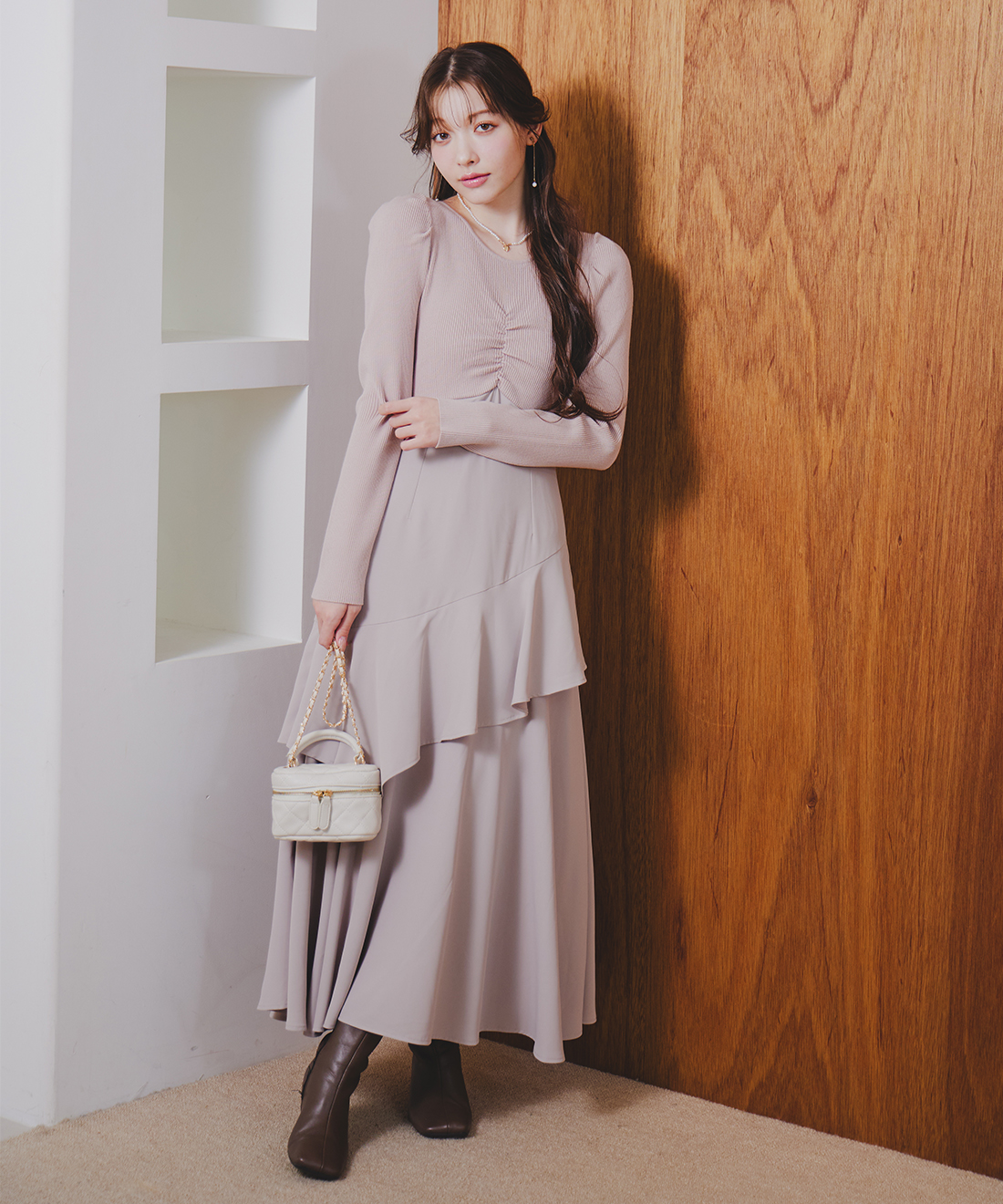 ニットドッキングティアードワンピース｜PETAL ONLINE（ペタルオンライン）