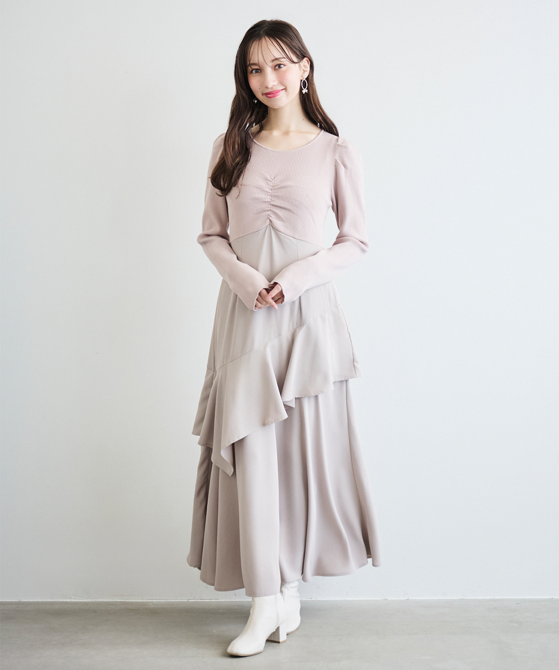 ニットドッキングティアードワンピース｜PETAL ONLINE（ペタルオンライン）